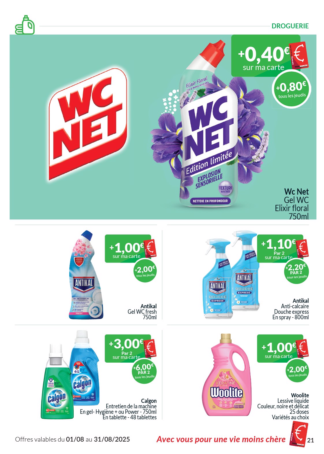 intermarche - Intermarché - Les offres d’août avec la carte Intermarché folder geldig vanaf 01/08 - 31/08 - page: 21