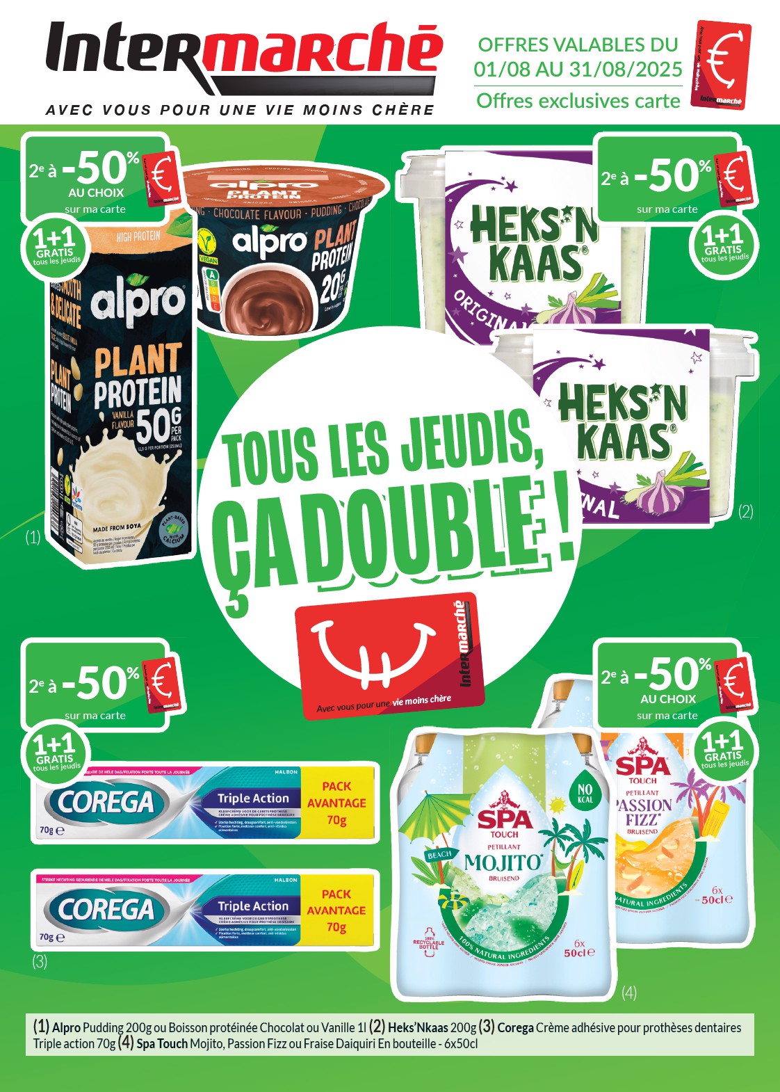 intermarche - Intermarché - Les offres d’août avec la carte Intermarché folder geldig vanaf 01/08 - 31/08 - page: 1
