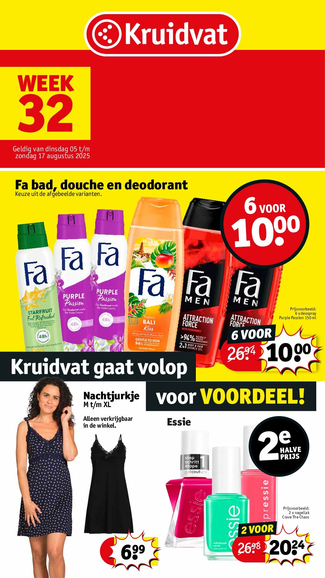 kruidvat - Kruidvat folder geldig vanaf 05/08 - 17/08