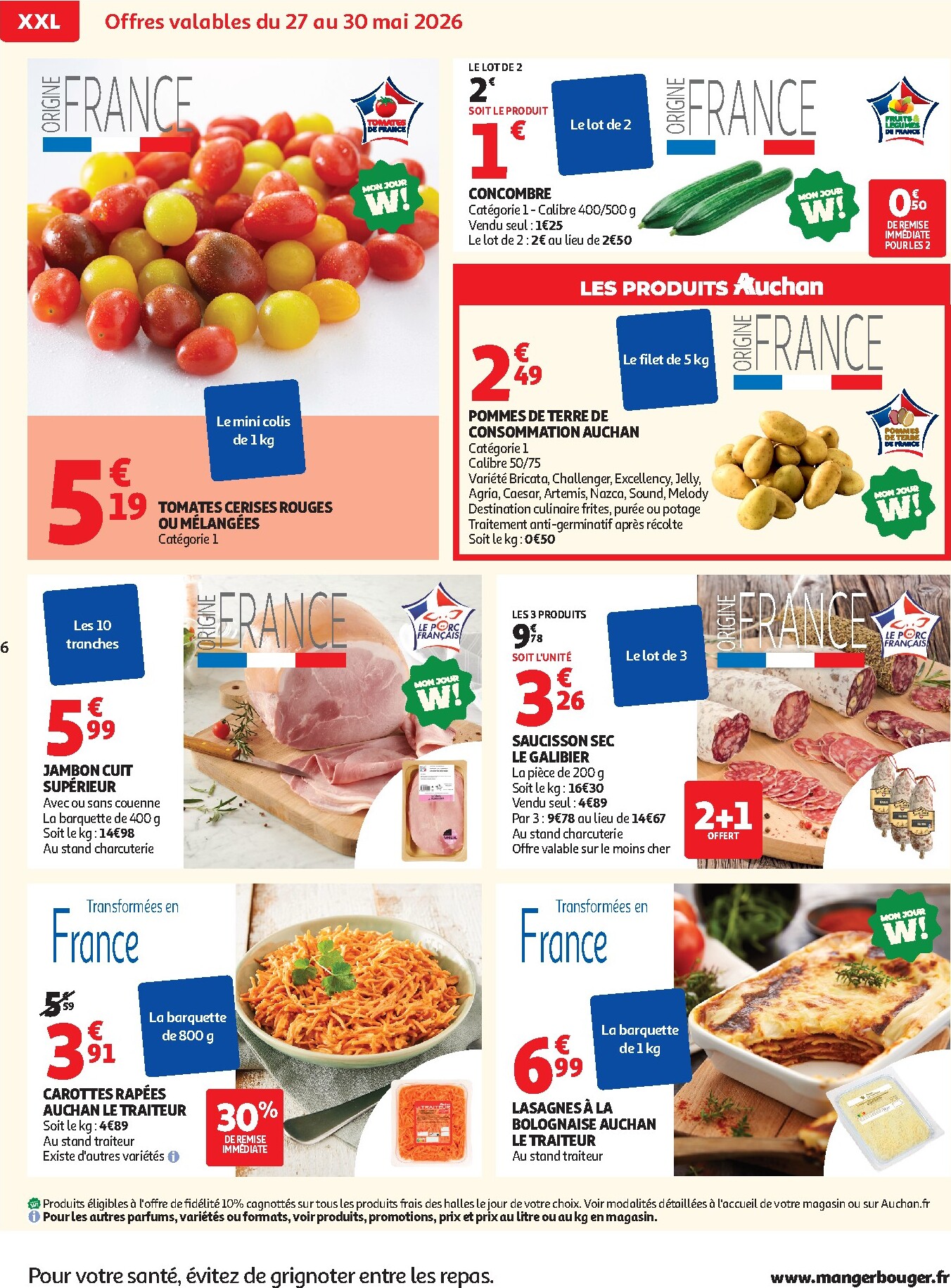 auchan - Auchan - Promos XXL halles hypers folder voor volgende week van woensdag 27/05/2026 tot zondag 07/06/2026 - page: 6