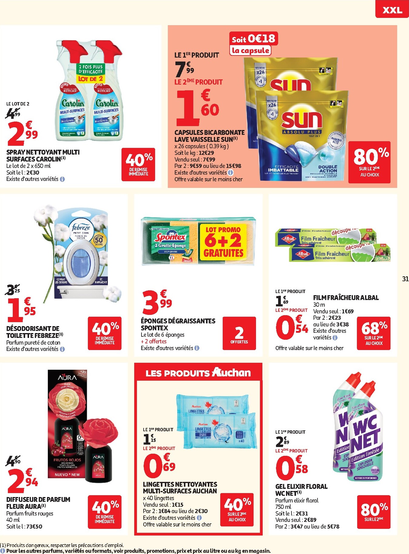 auchan - Auchan - Promos XXL halles hypers folder voor volgende week van woensdag 27/05/2026 tot zondag 07/06/2026 - page: 31