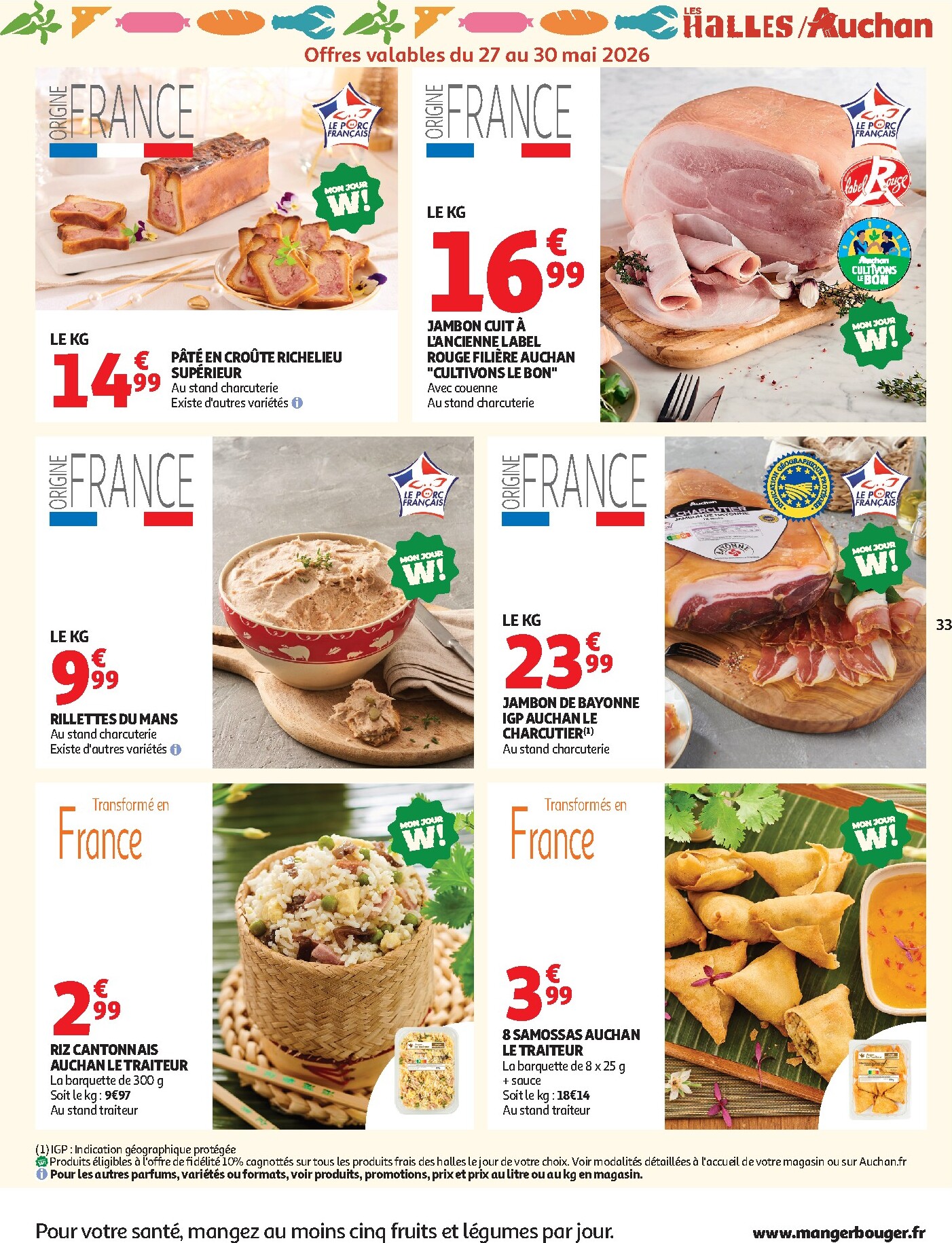 auchan - Auchan - Promos XXL halles hypers folder voor volgende week van woensdag 27/05/2026 tot zondag 07/06/2026 - page: 33