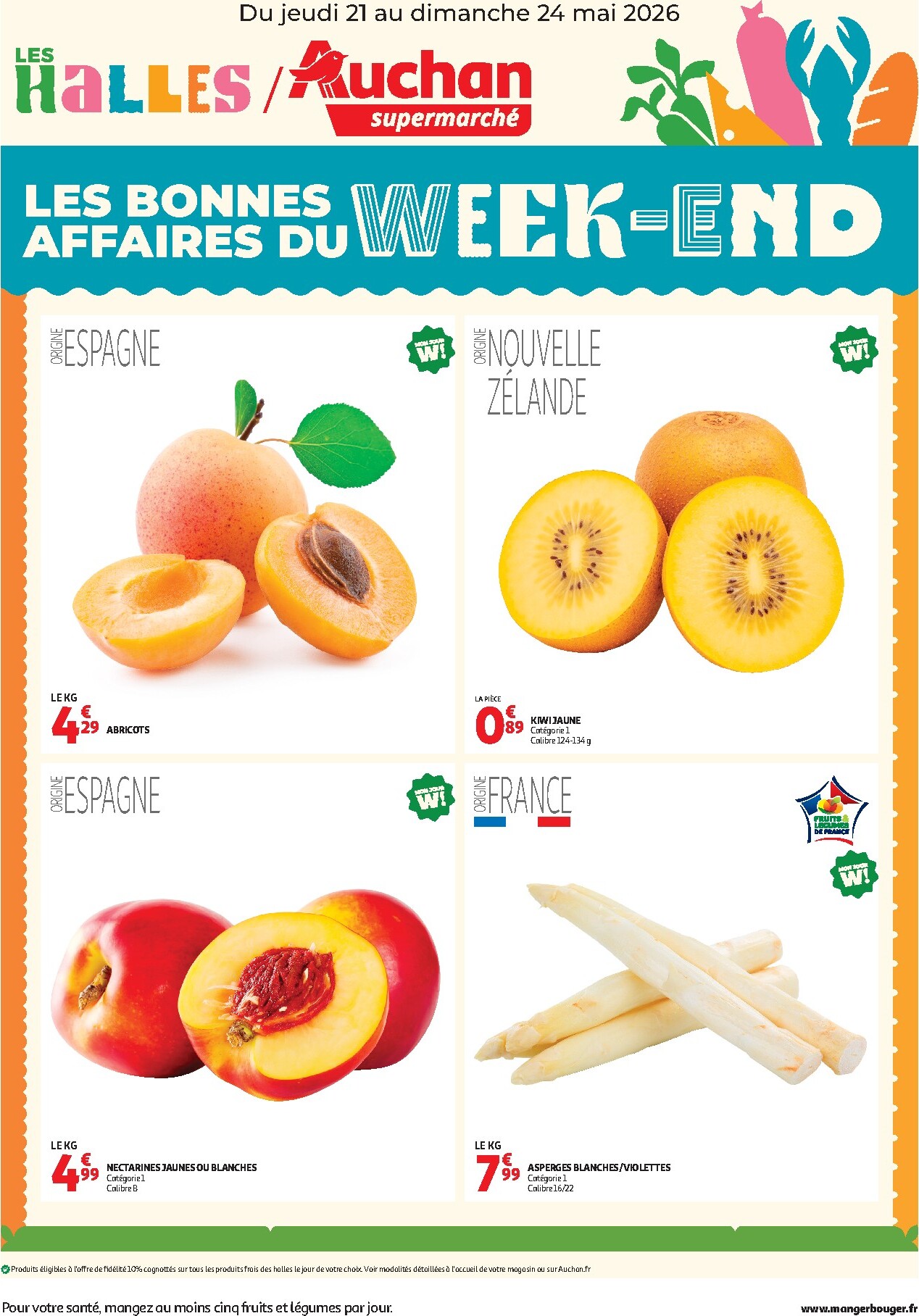 auchan - Huidige Auchan Supermarché - Les bons plans du week-end folder geldig van donderdag 21/05/2026 tot zondag 24/05/2026