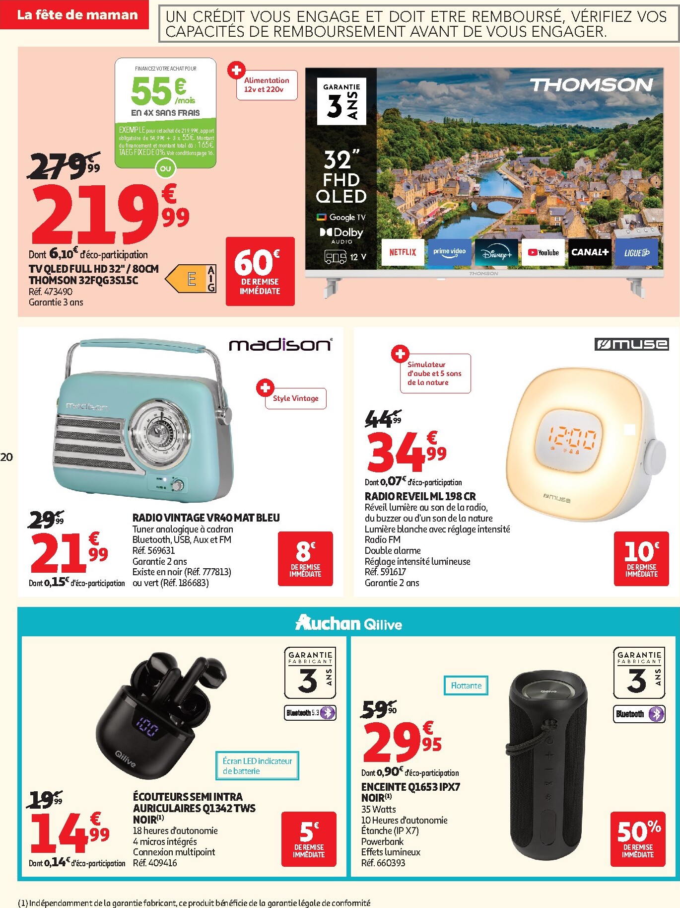 auchan - Huidige Auchan - Fête des mères folder geldig van dinsdag 19/05/2026 tot zondag 31/05/2026 - page: 20