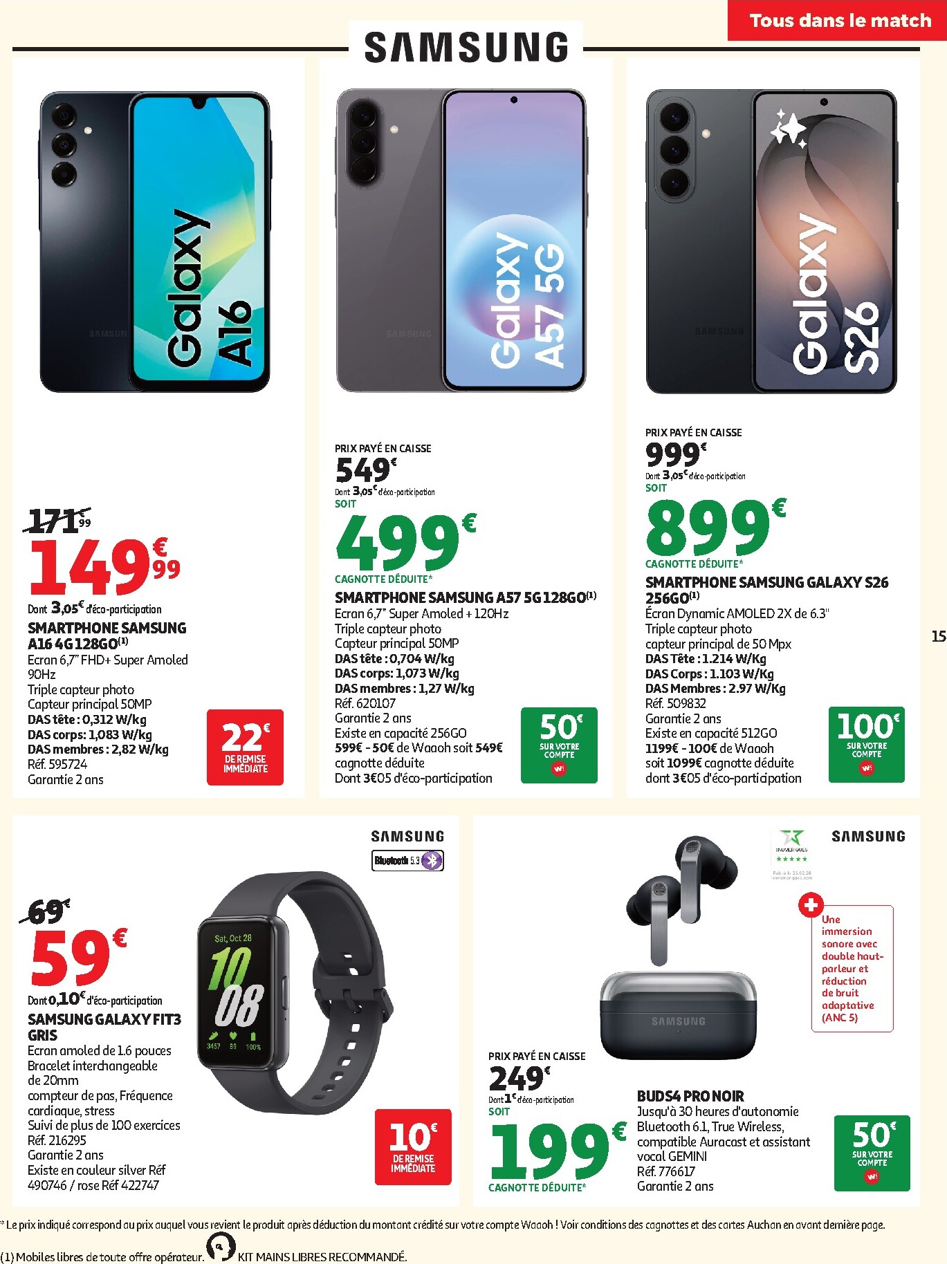 auchan - Toekomstige Auchan - Téléviseurs & high-tech folder geldig van dinsdag 26/05/2026 tot zondag 14/06/2026 - page: 15