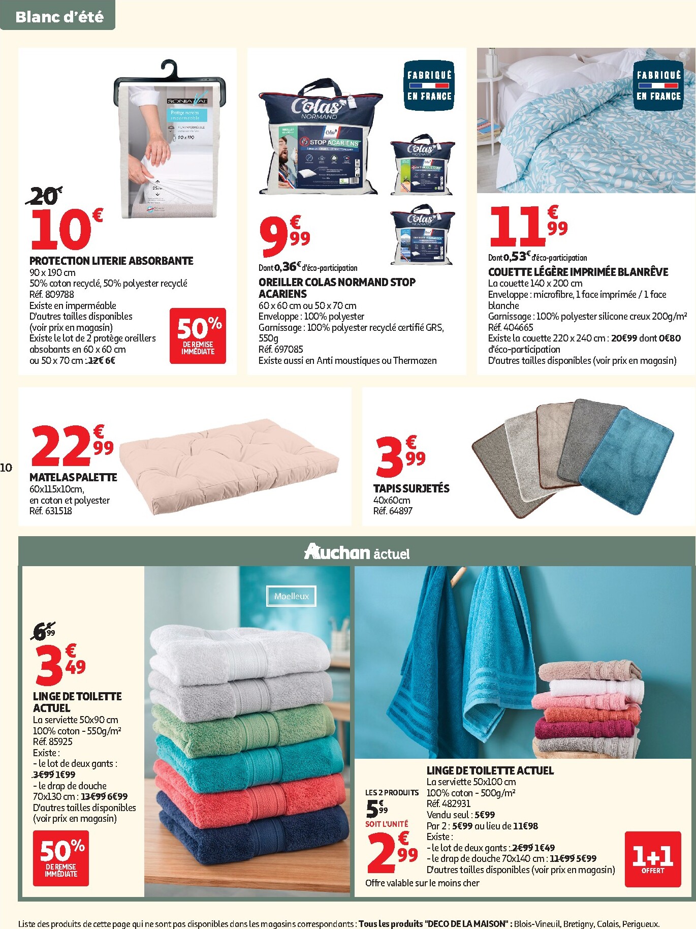 auchan - Auchan - Linge de maison & déco folder voor volgende week van dinsdag 02/06/2026 tot zondag 14/06/2026 - page: 10