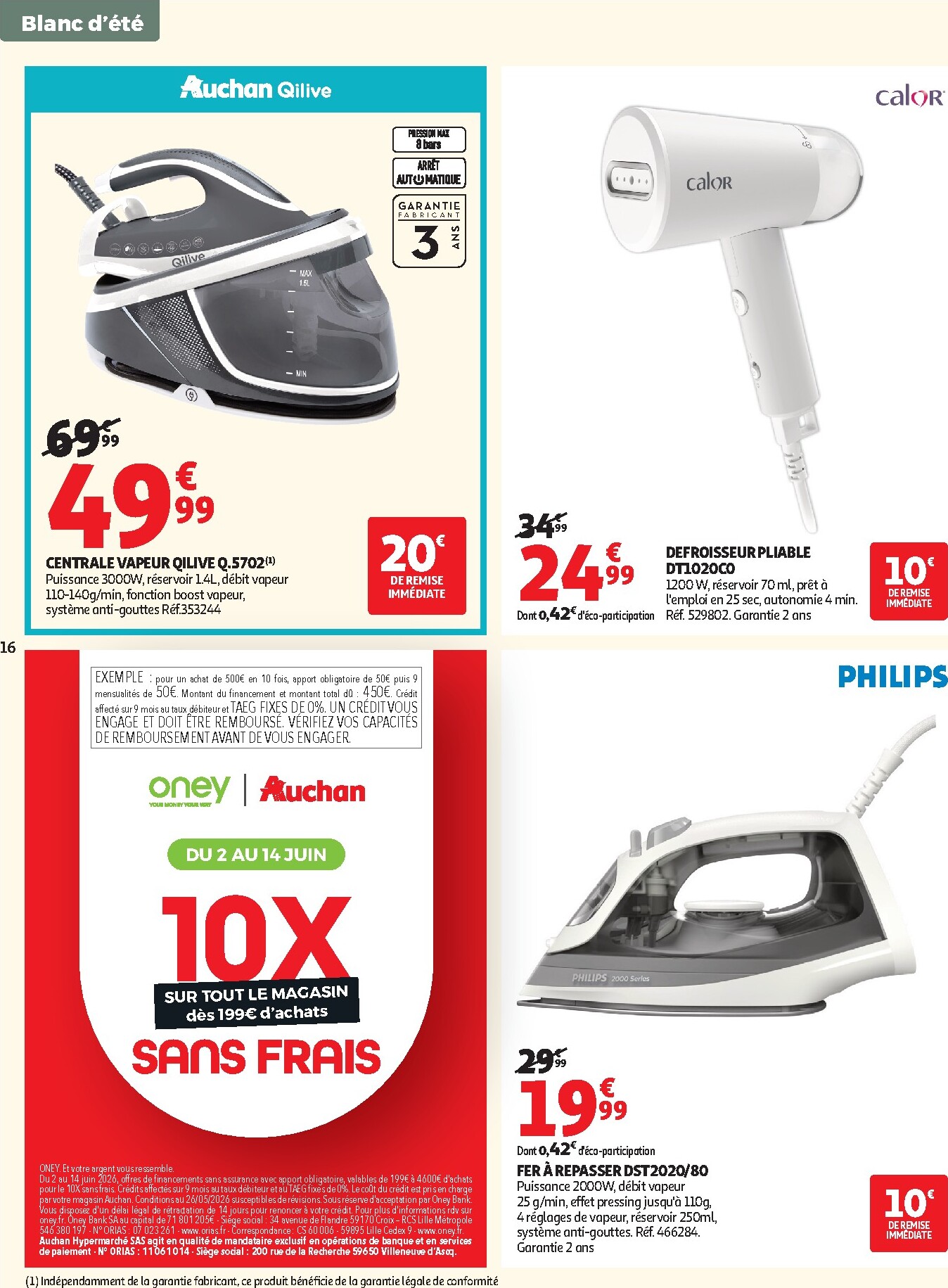 auchan - Auchan - Linge de maison & déco folder voor volgende week van dinsdag 02/06/2026 tot zondag 14/06/2026 - page: 16