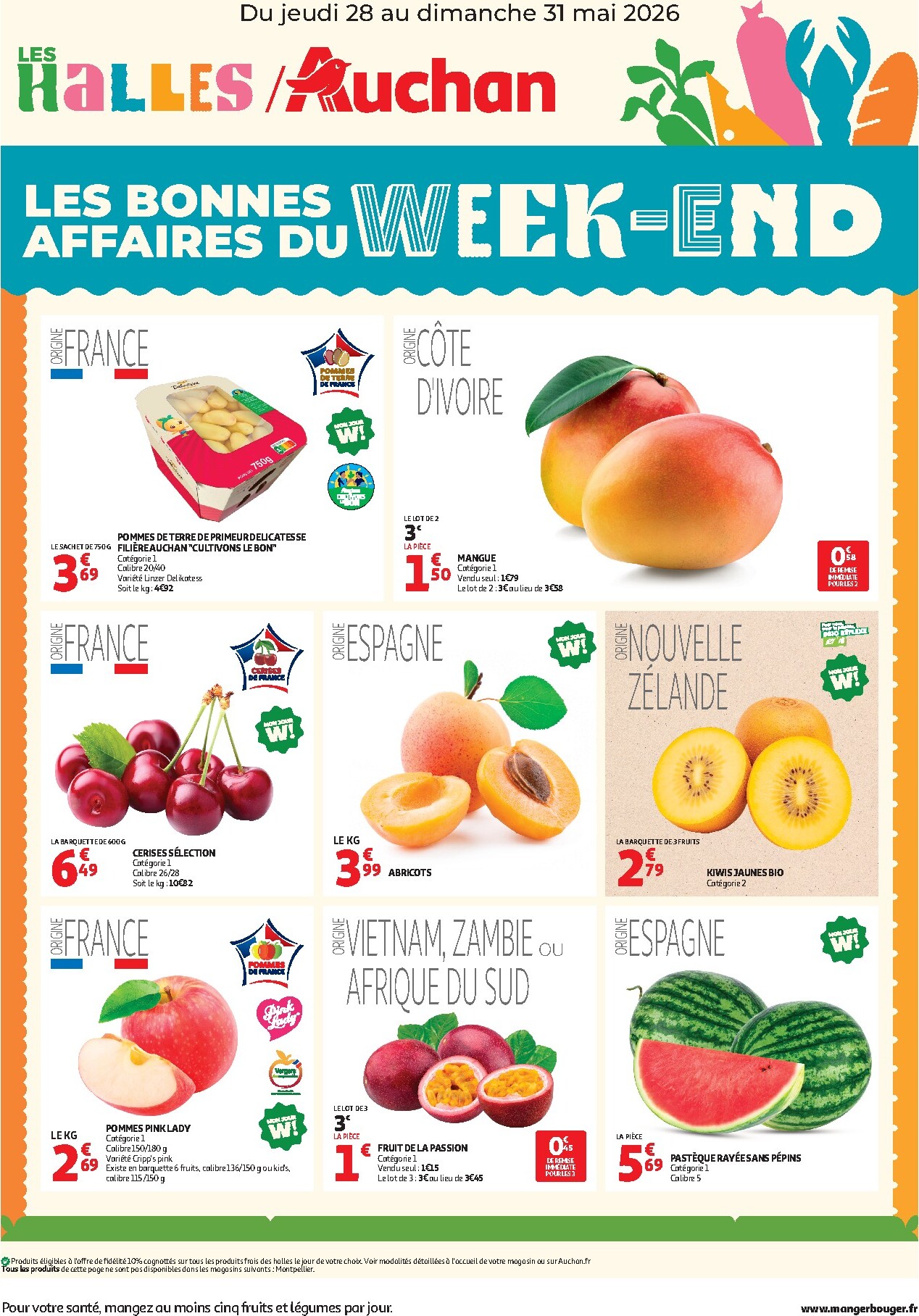 auchan - Huidige Auchan - Les bons plans du week-end folder geldig van donderdag 28/05/2026 tot zondag 31/05/2026