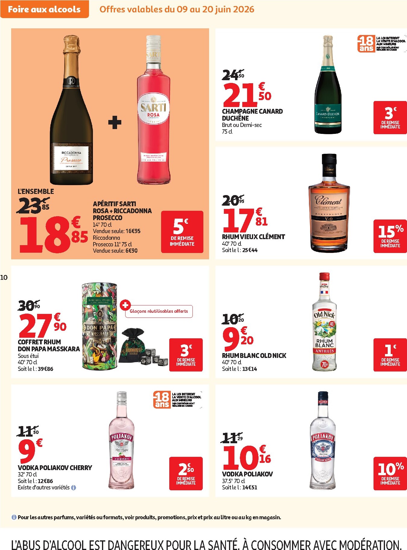 auchan - Toekomstige Auchan Supermarché - Halles & alcools supers folder geldig van dinsdag 09/06/2026 tot zaterdag 13/06/2026 - page: 10