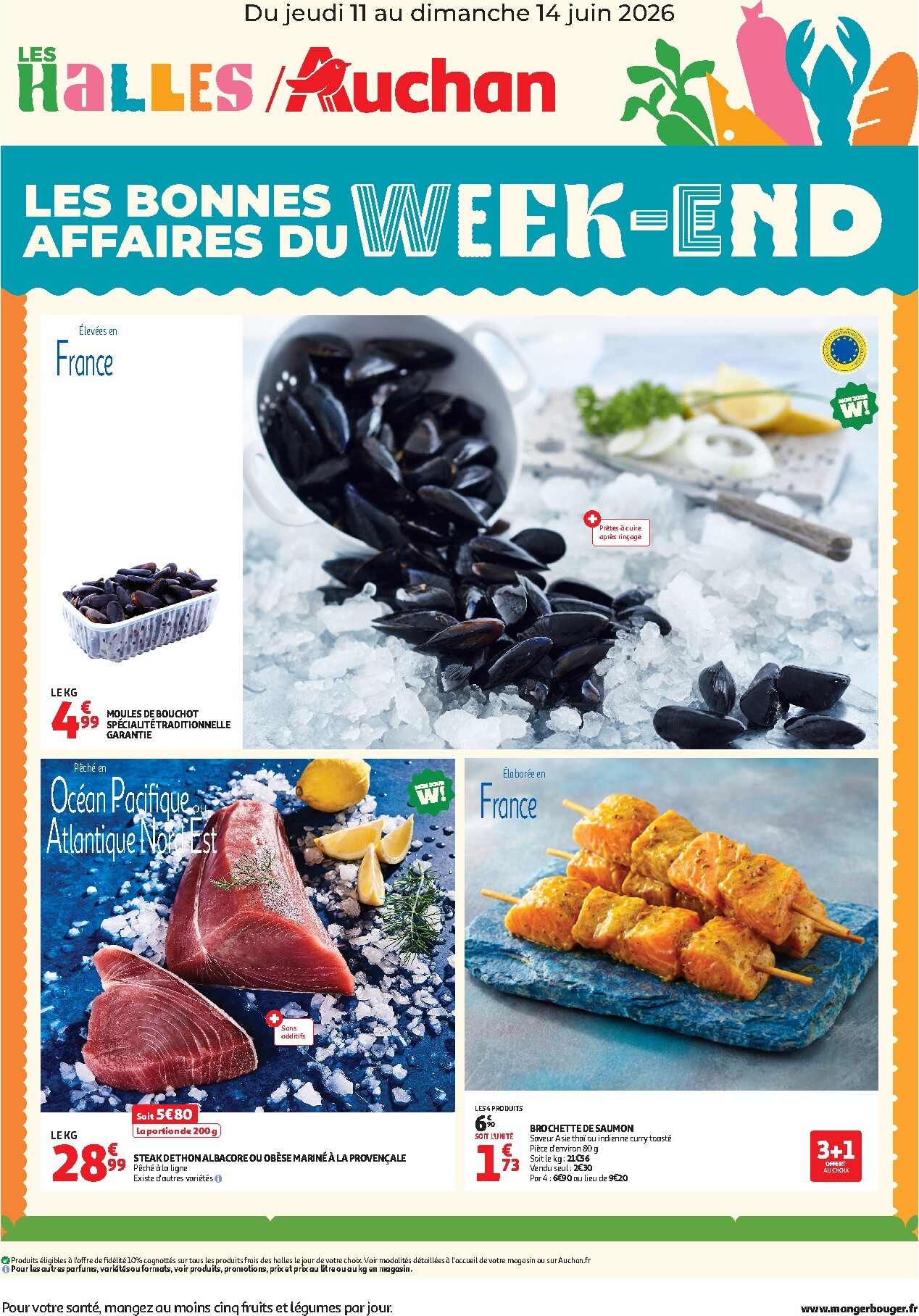 auchan - Huidige Auchan - Les bons plans du week-end folder geldig van donderdag 11/06/2026 tot zondag 14/06/2026