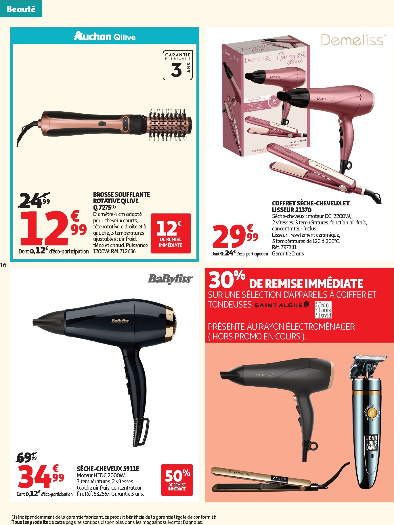 auchan - Toekomstige Auchan - Beauté, Halles hypers folder geldig van dinsdag 16/06/2026 tot zondag 28/06/2026 - page: 16