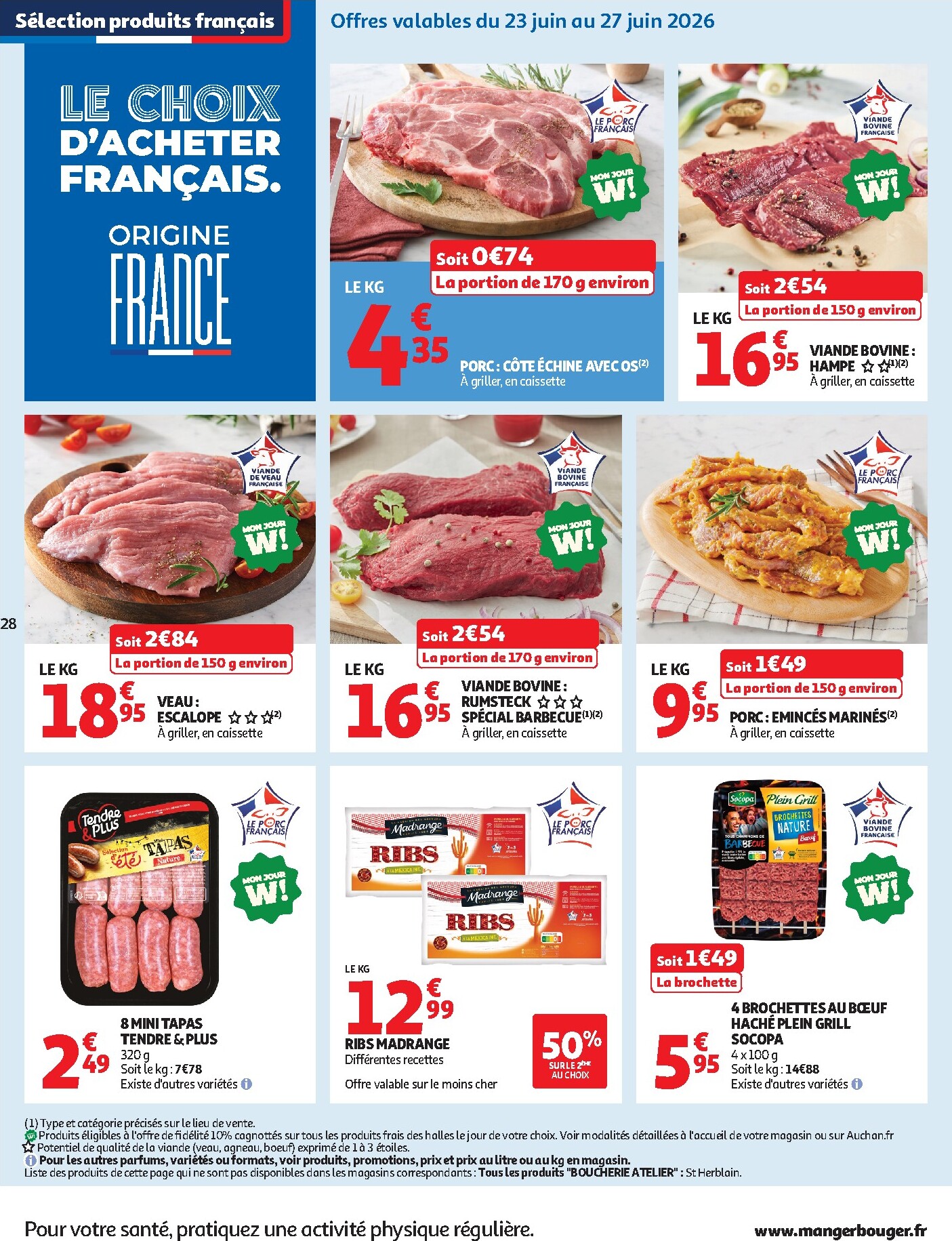 auchan - Auchan folder voor volgende week van dinsdag 23/06/2026 tot zondag 05/07/2026 - page: 28