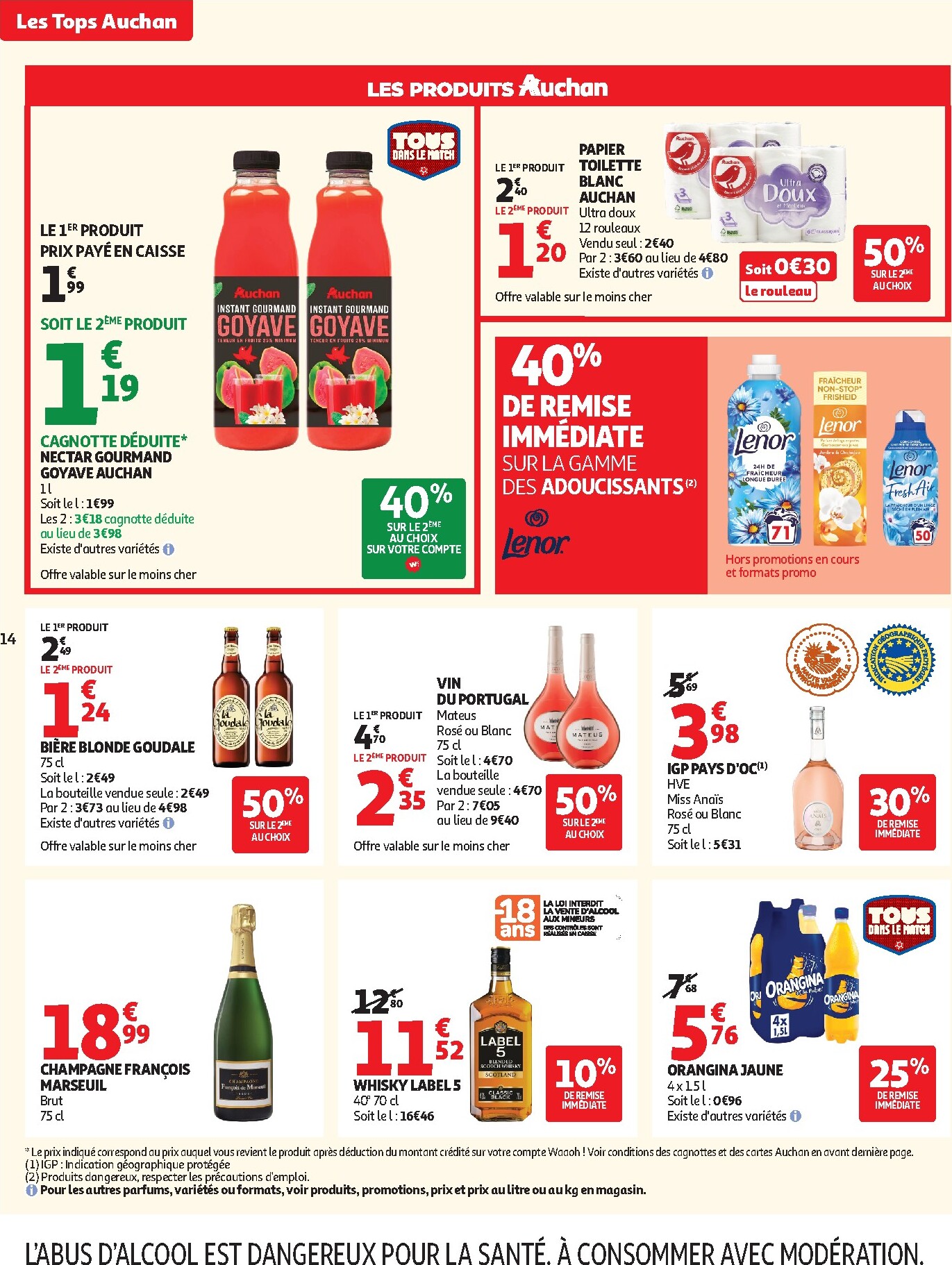 auchan - Auchan Supermarché - Tops promos supers folder voor volgende week van dinsdag 23/06/2026 tot zaterdag 27/06/2026 - page: 14