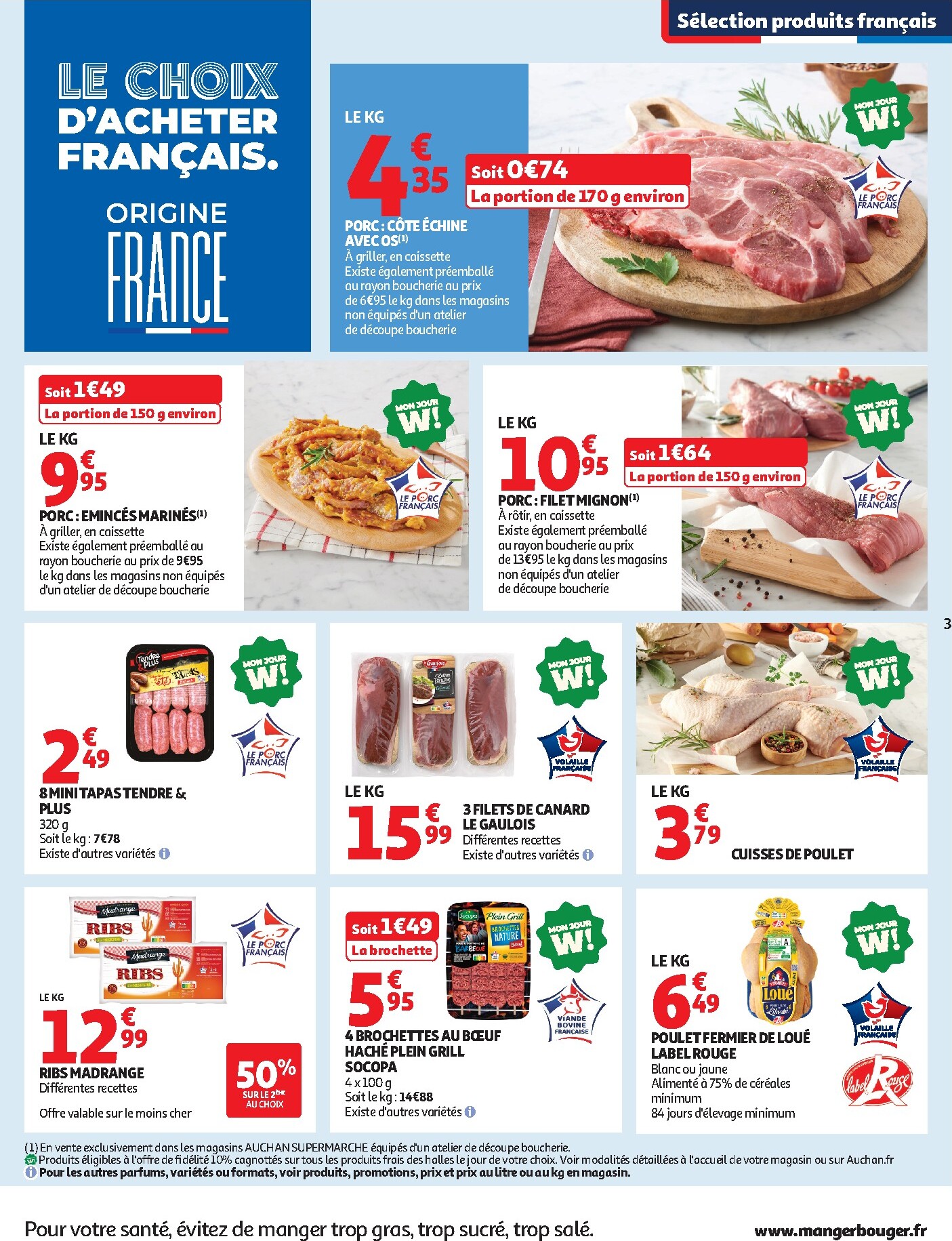 auchan - Auchan Supermarché - Tops promos supers folder voor volgende week van dinsdag 23/06/2026 tot zaterdag 27/06/2026 - page: 3