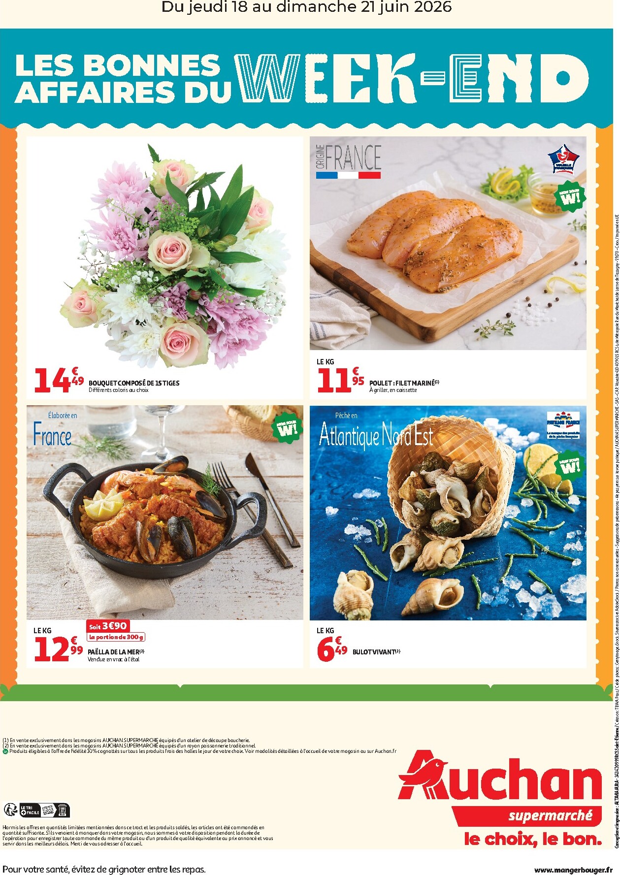auchan - Huidige Auchan Supermarché - Les bons plans du week-end folder geldig van donderdag 18/06/2026 tot zondag 21/06/2026 - page: 2