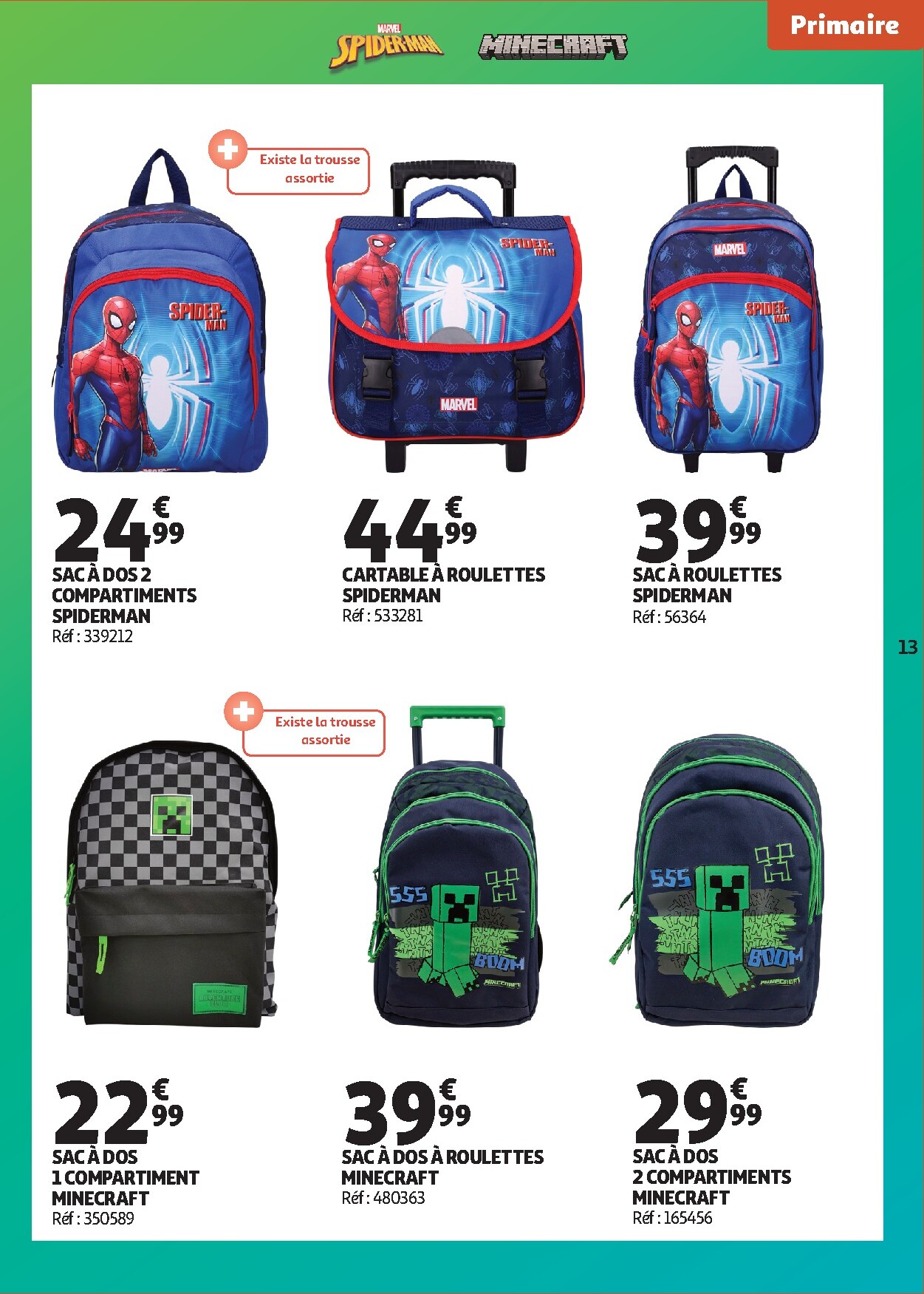 auchan - Auchan - Cartables, rentrée - Hypermarché folder voor volgende week van dinsdag 30/06/2026 tot zondag 30/08/2026 - page: 13