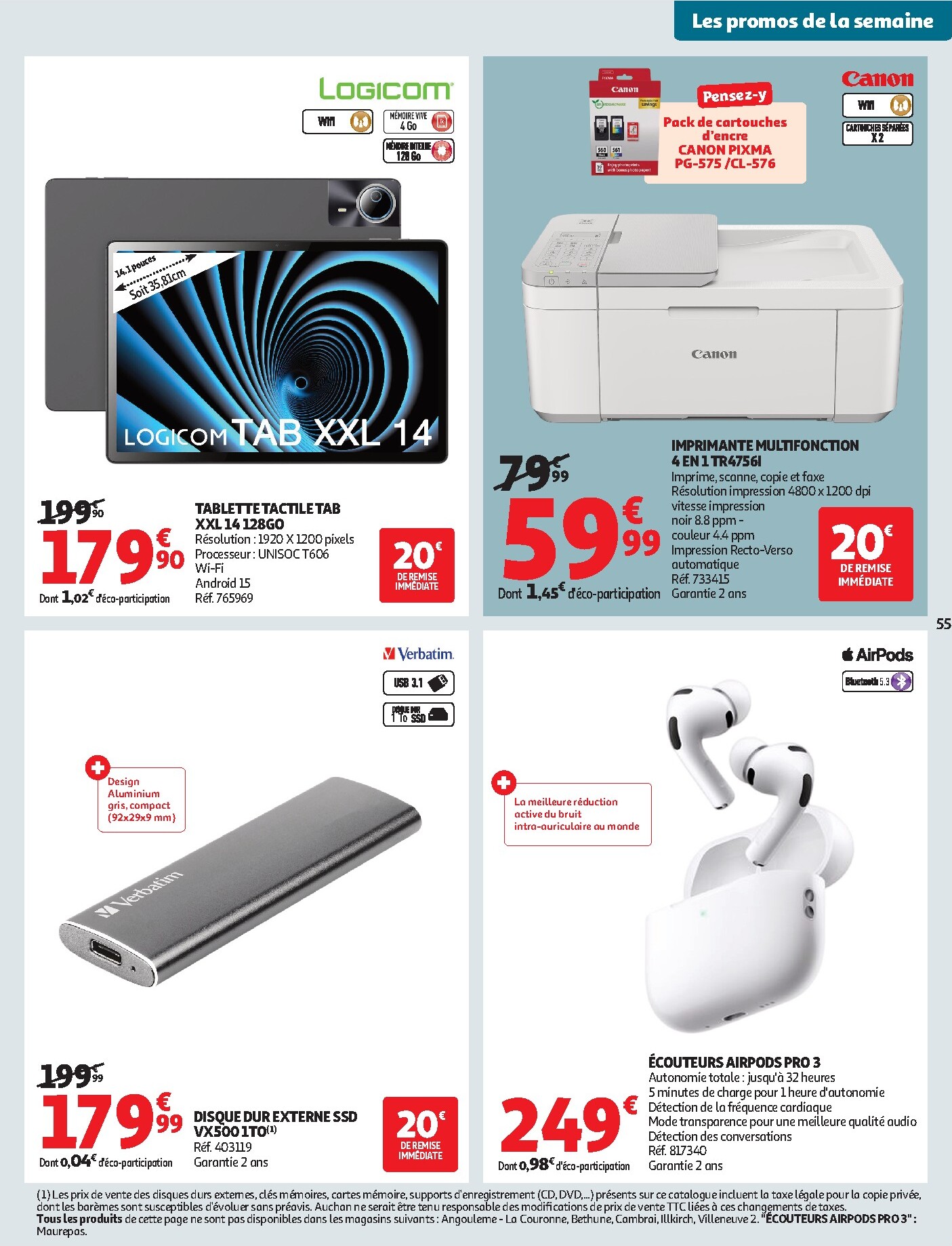 auchan - Auchan - Barbecue, promos hypers - Hypermarché folder voor volgende week van dinsdag 30/06/2026 tot zondag 12/07/2026 - page: 55