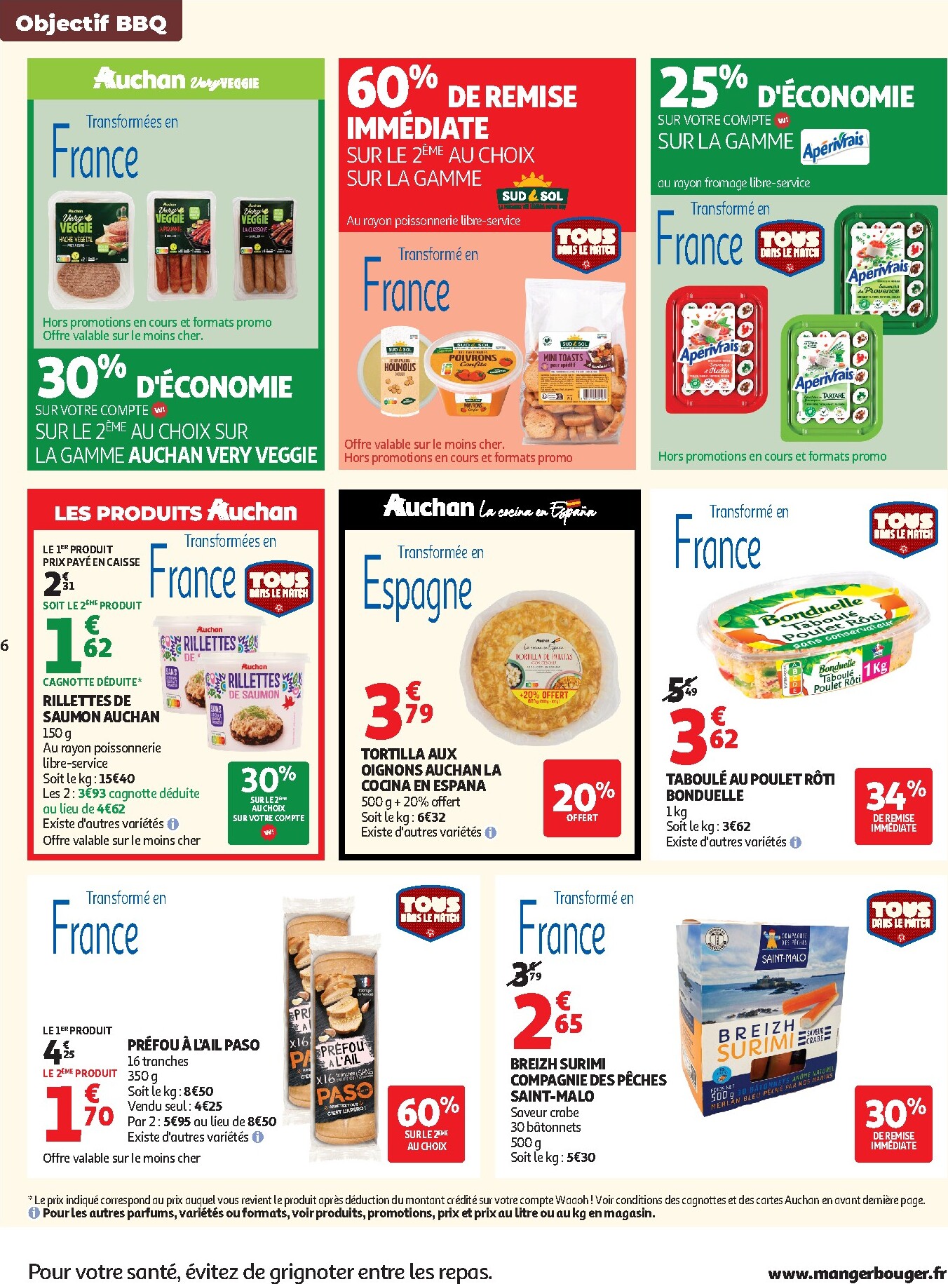 auchan - Auchan - Barbecue, promos hypers - Hypermarché folder voor volgende week van dinsdag 30/06/2026 tot zondag 12/07/2026 - page: 6