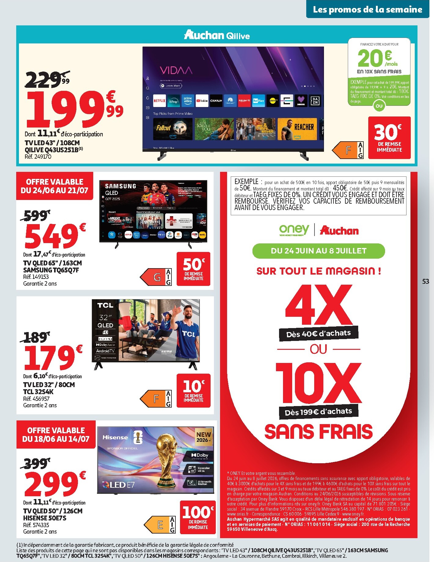 auchan - Auchan - Barbecue, promos hypers - Hypermarché folder voor volgende week van dinsdag 30/06/2026 tot zondag 12/07/2026 - page: 53