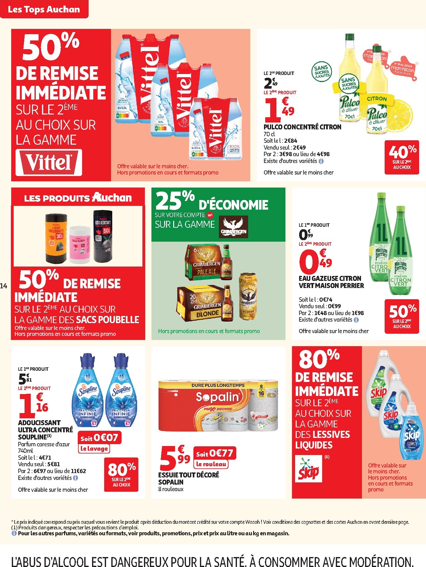 auchan - Auchan Supermarché - Tops, Halles folder voor volgende week van dinsdag 07/07/2026 tot zaterdag 11/07/2026 - page: 14