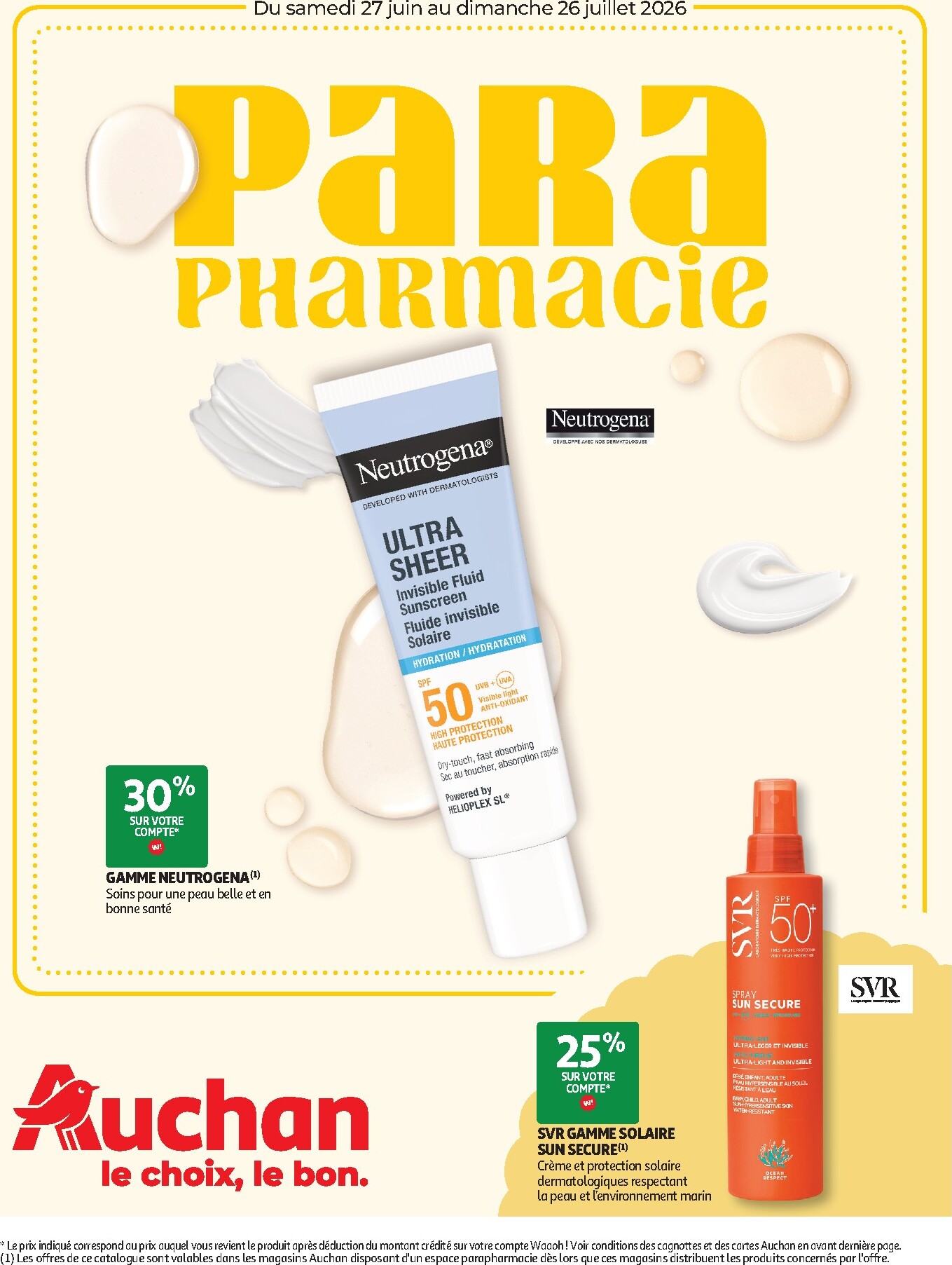 auchan - Huidige Auchan - Parapharmacie, beauté folder geldig van zaterdag 27/06/2026 tot zondag 26/07/2026