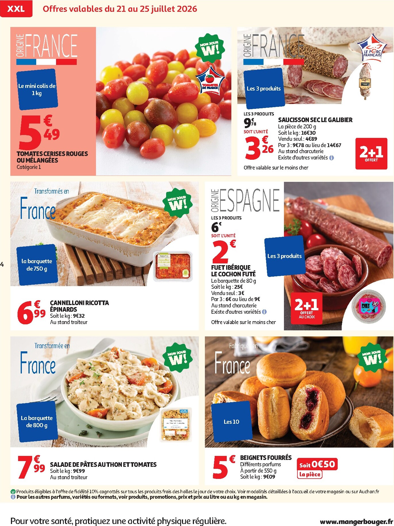 auchan - Auchan - Promos XXL, rentrée - Hypermarché folder voor volgende week van dinsdag 21/07/2026 tot zondag 02/08/2026 - page: 4