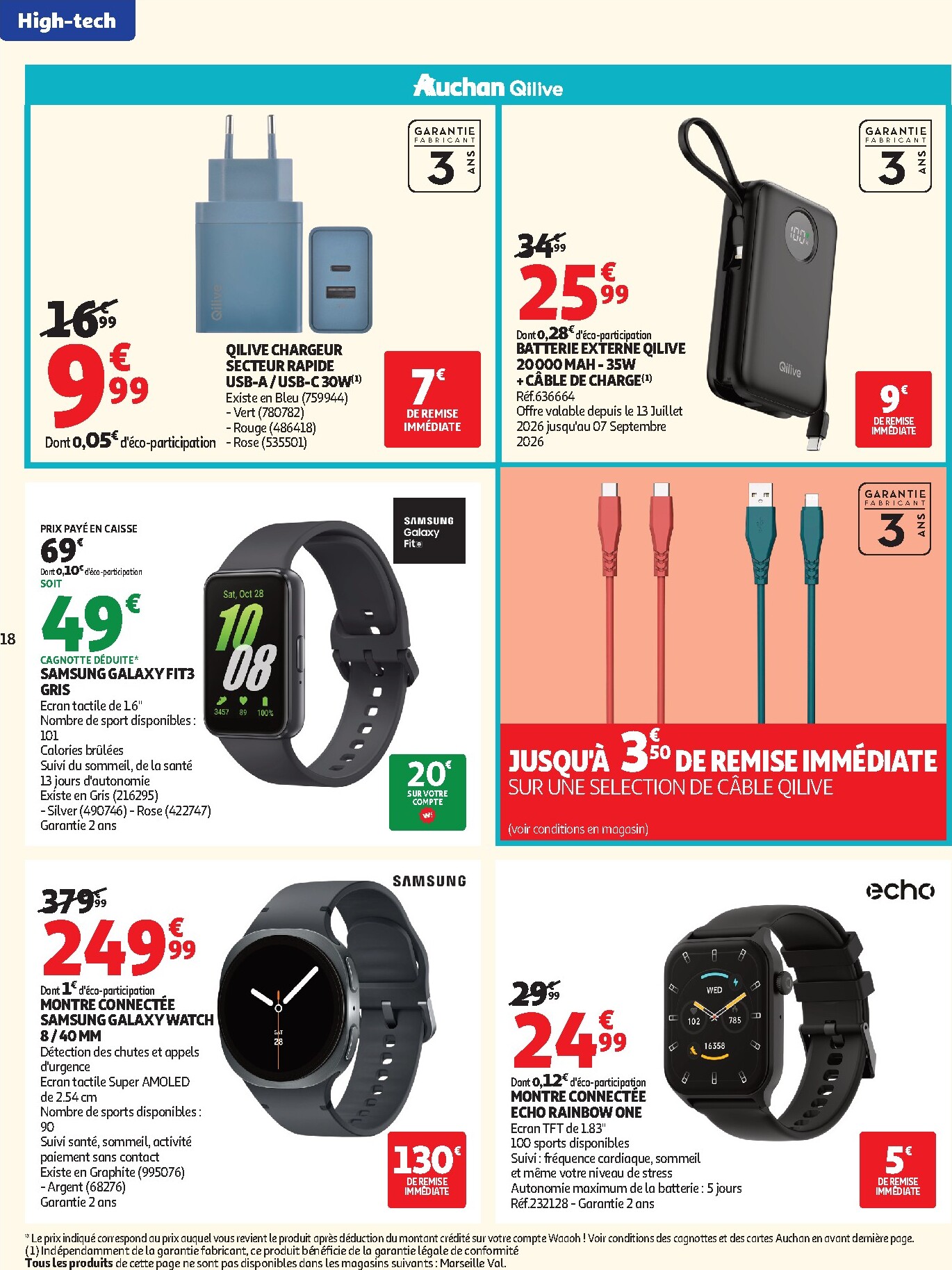 auchan - Auchan - Promos rentrée étudiants - Hypermarché folder voor volgende week van dinsdag 18/08/2026 tot zondag 06/09/2026 - page: 18