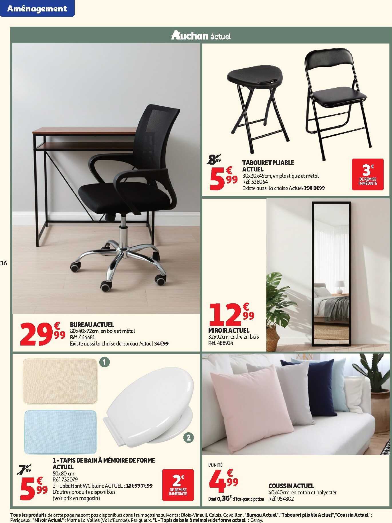 auchan - Auchan - Promos rentrée étudiants - Hypermarché folder voor volgende week van dinsdag 18/08/2026 tot zondag 06/09/2026 - page: 36