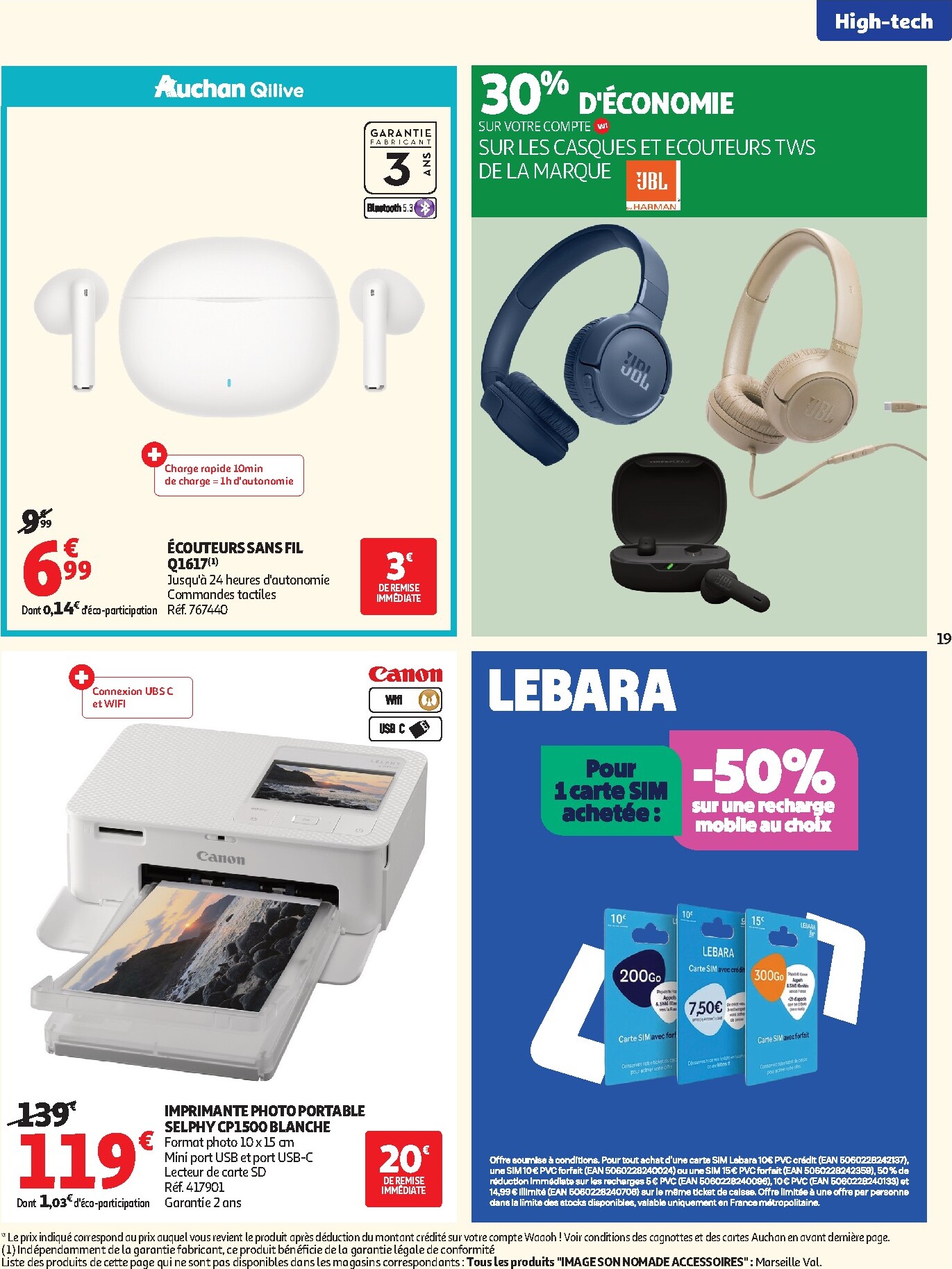 auchan - Auchan - Promos rentrée étudiants - Hypermarché folder voor volgende week van dinsdag 18/08/2026 tot zondag 06/09/2026 - page: 19