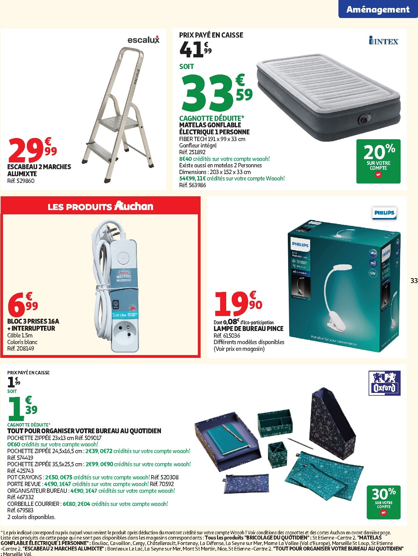 auchan - Auchan - Promos rentrée étudiants - Hypermarché folder voor volgende week van dinsdag 18/08/2026 tot zondag 06/09/2026 - page: 33