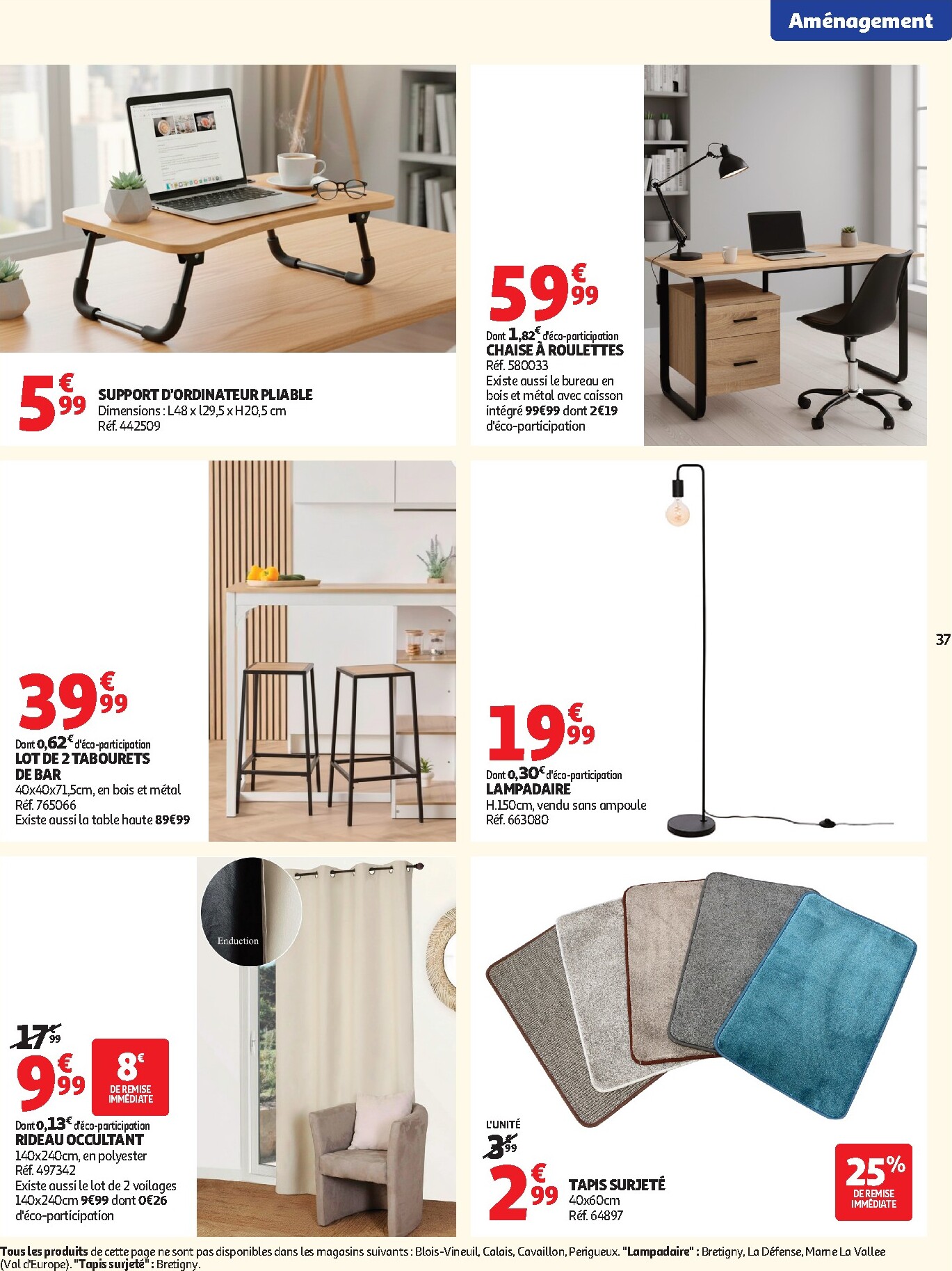 auchan - Auchan - Promos rentrée étudiants - Hypermarché folder voor volgende week van dinsdag 18/08/2026 tot zondag 06/09/2026 - page: 37