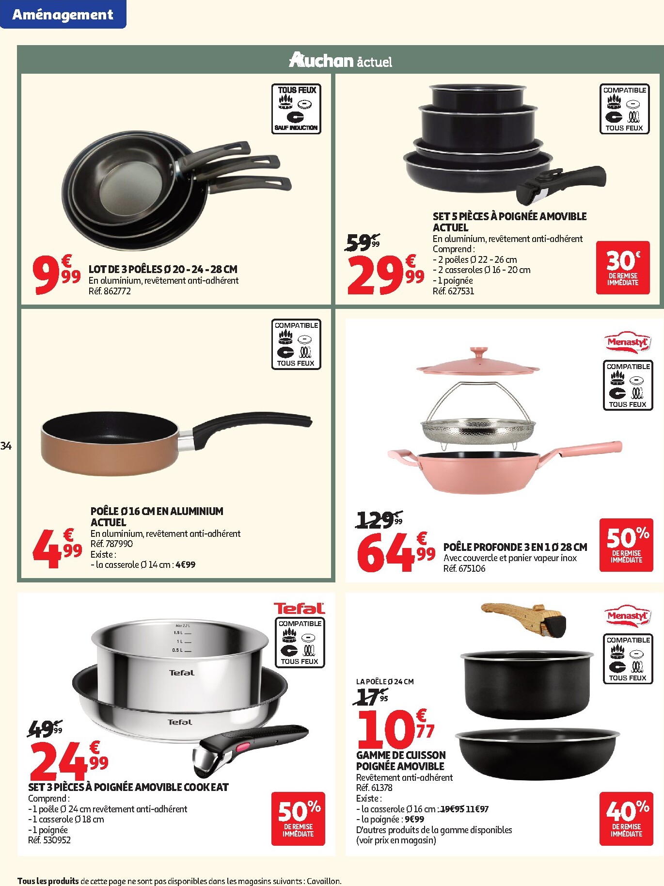 auchan - Auchan - Promos rentrée étudiants - Hypermarché folder voor volgende week van dinsdag 18/08/2026 tot zondag 06/09/2026 - page: 34