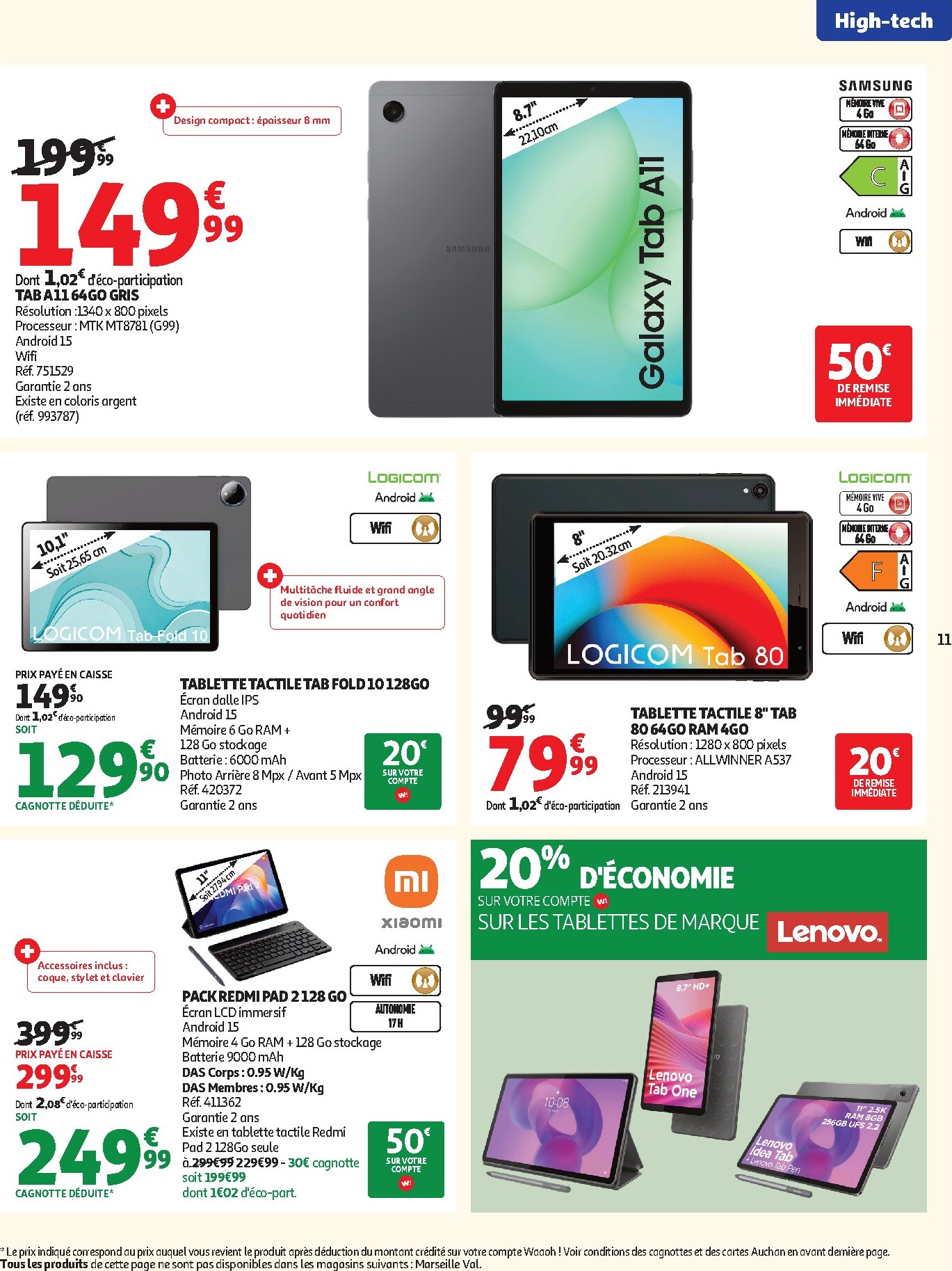 auchan - Auchan - Promos rentrée étudiants - Hypermarché folder voor volgende week van dinsdag 18/08/2026 tot zondag 06/09/2026 - page: 11
