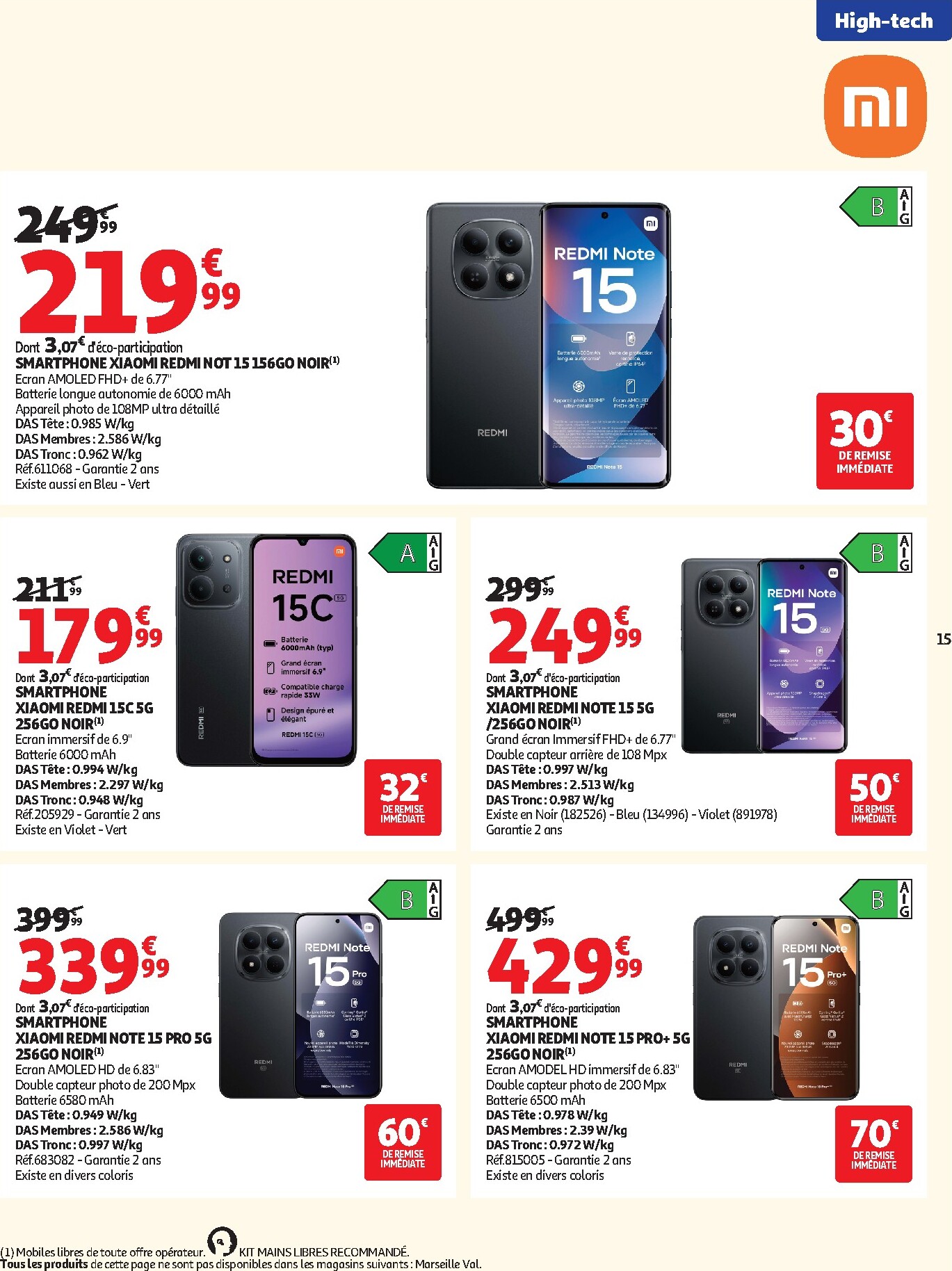 auchan - Auchan - Promos rentrée étudiants - Hypermarché folder voor volgende week van dinsdag 18/08/2026 tot zondag 06/09/2026 - page: 15