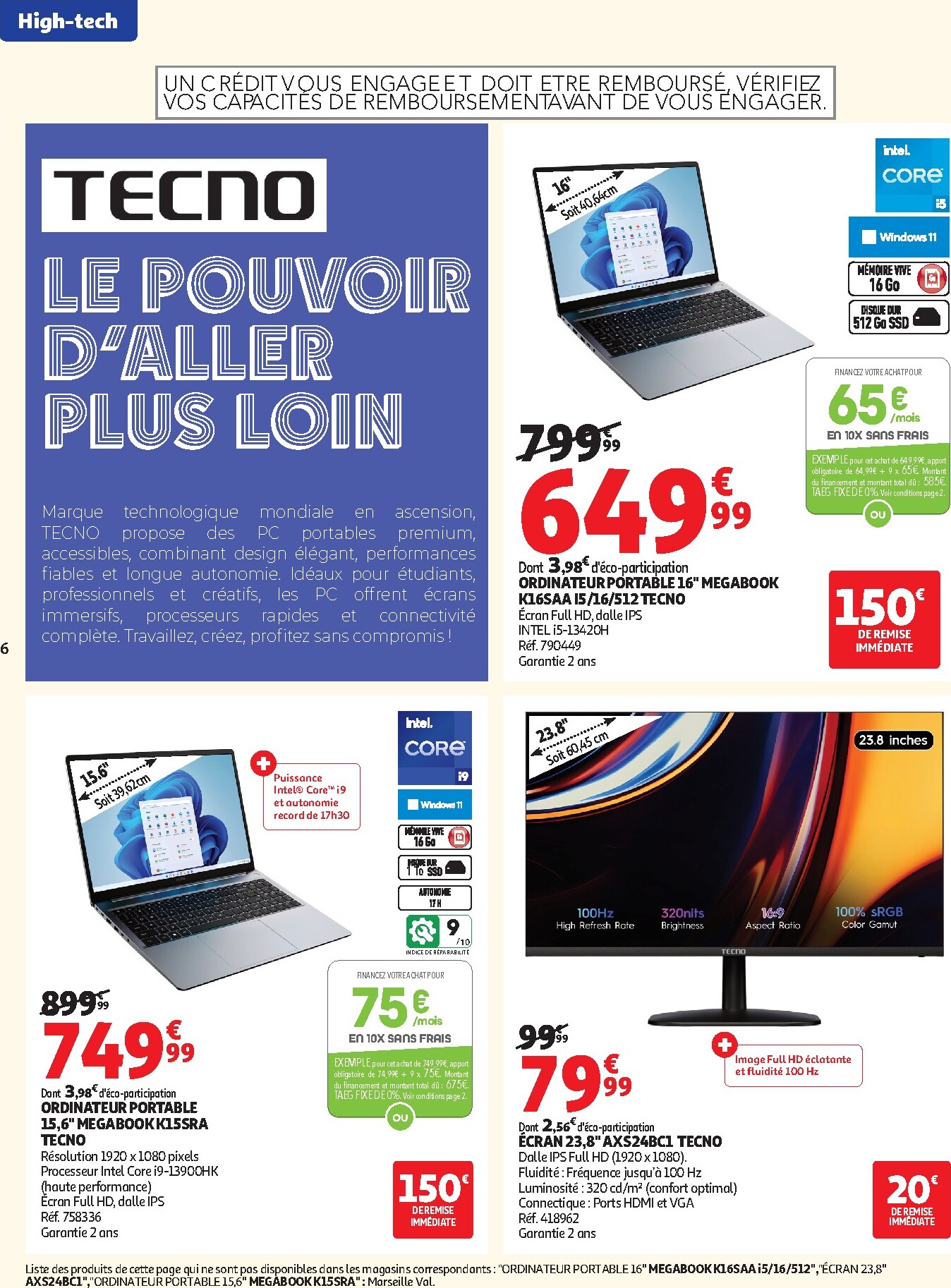 auchan - Auchan - Promos rentrée étudiants - Hypermarché folder voor volgende week van dinsdag 18/08/2026 tot zondag 06/09/2026 - page: 6