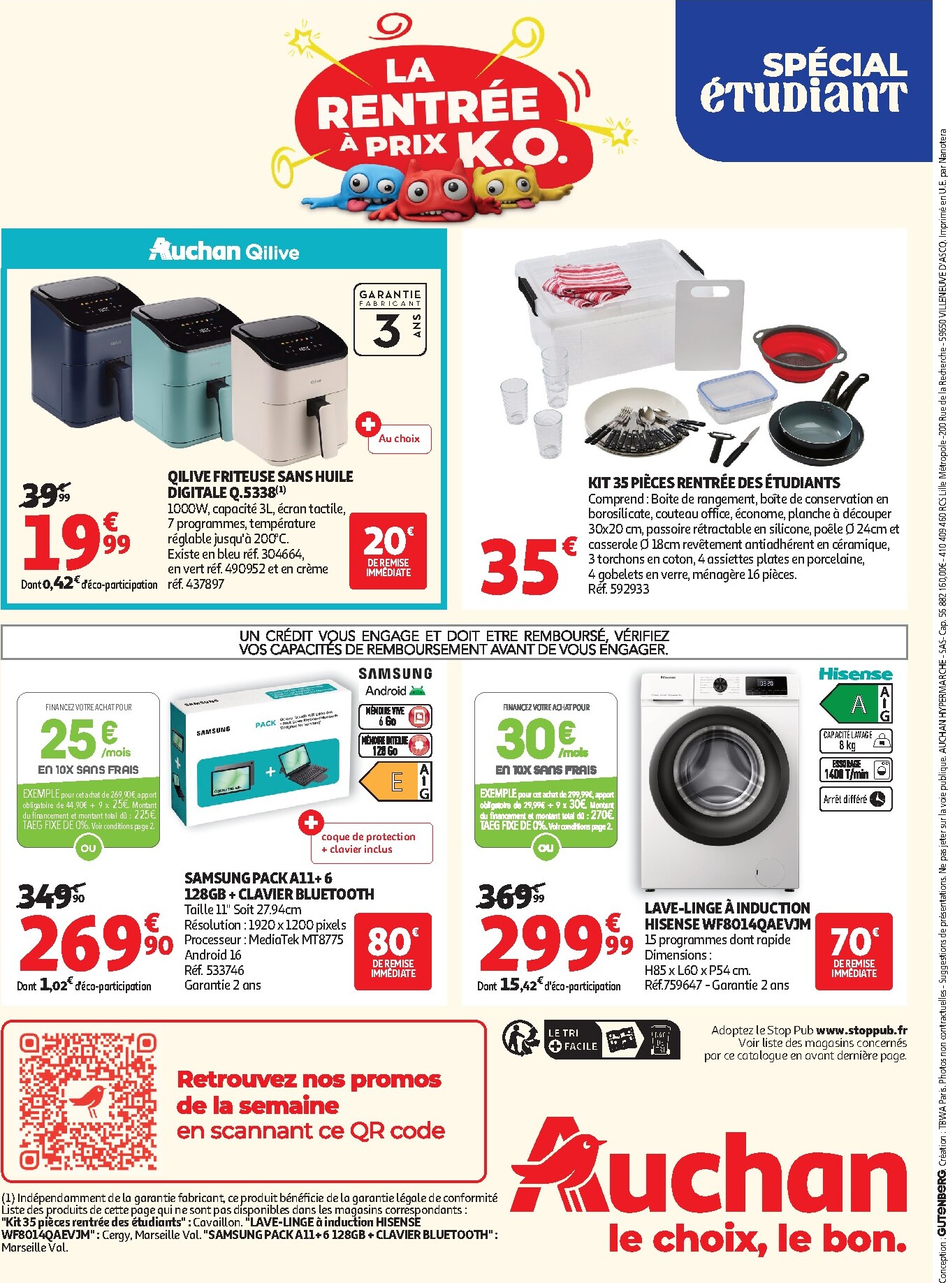 auchan - Auchan - Promos rentrée étudiants - Hypermarché folder voor volgende week van dinsdag 18/08/2026 tot zondag 06/09/2026 - page: 40
