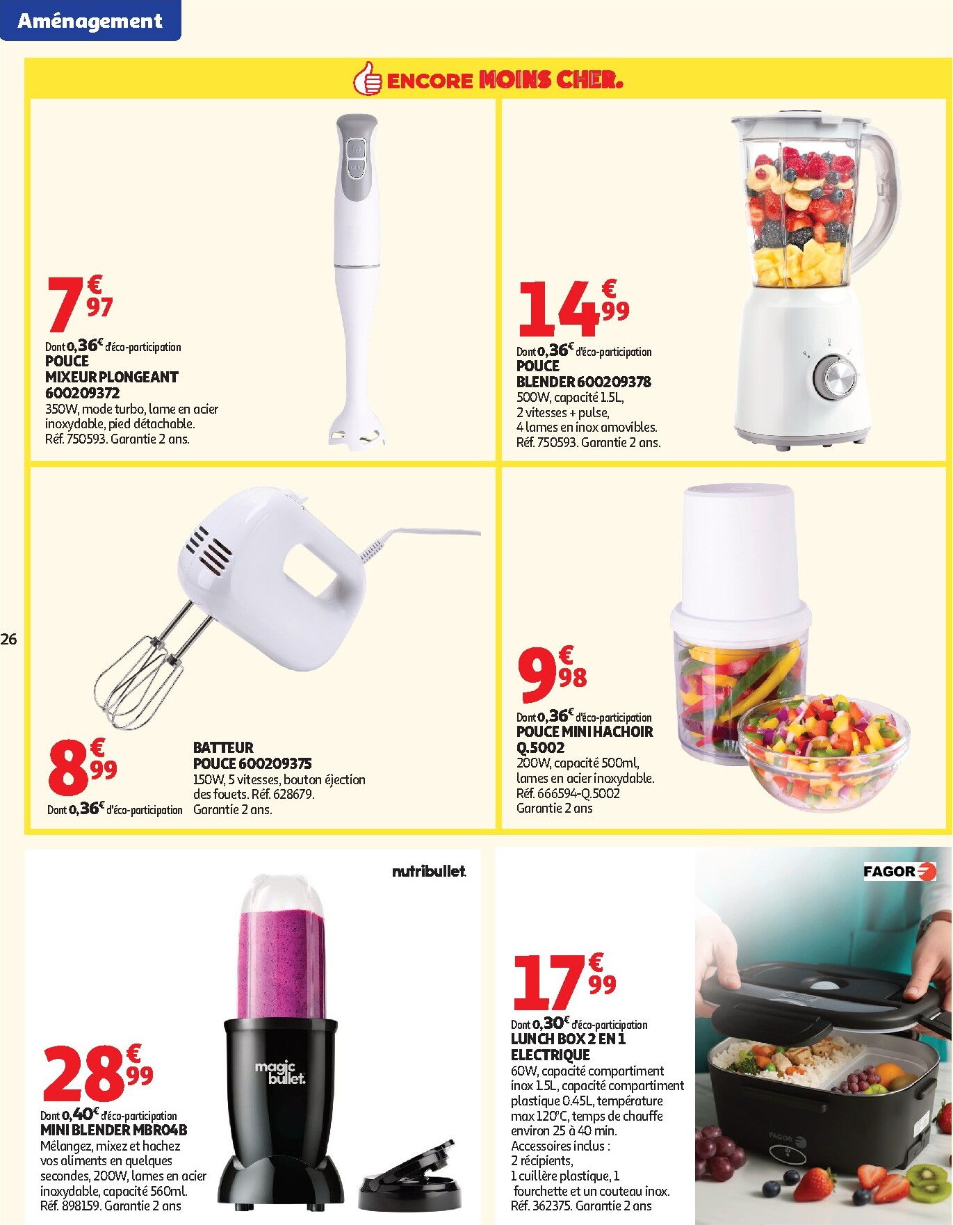 auchan - Auchan - Promos rentrée étudiants - Hypermarché folder voor volgende week van dinsdag 18/08/2026 tot zondag 06/09/2026 - page: 26