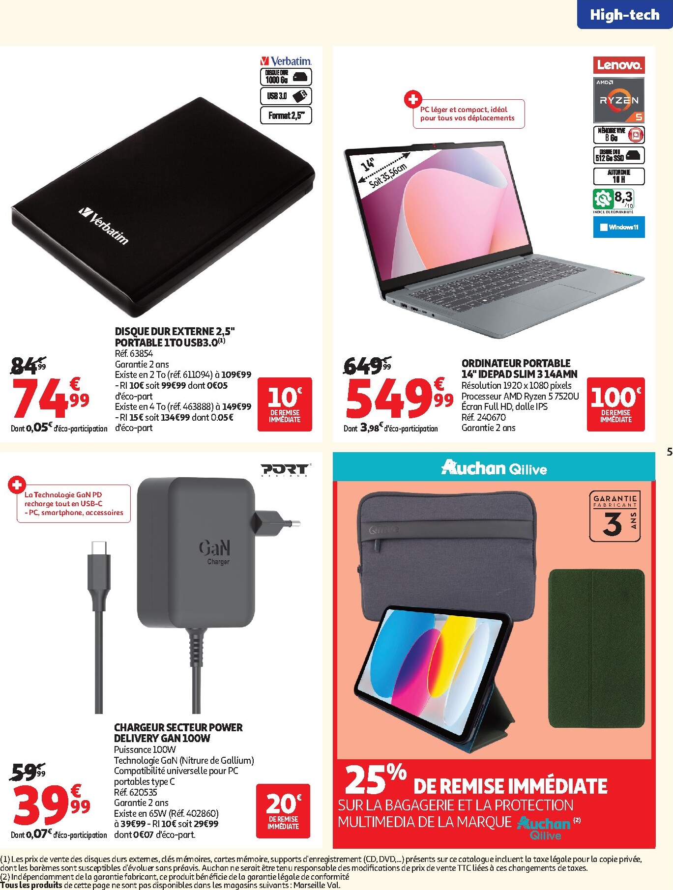 auchan - Auchan - Promos rentrée étudiants - Hypermarché folder voor volgende week van dinsdag 18/08/2026 tot zondag 06/09/2026 - page: 5