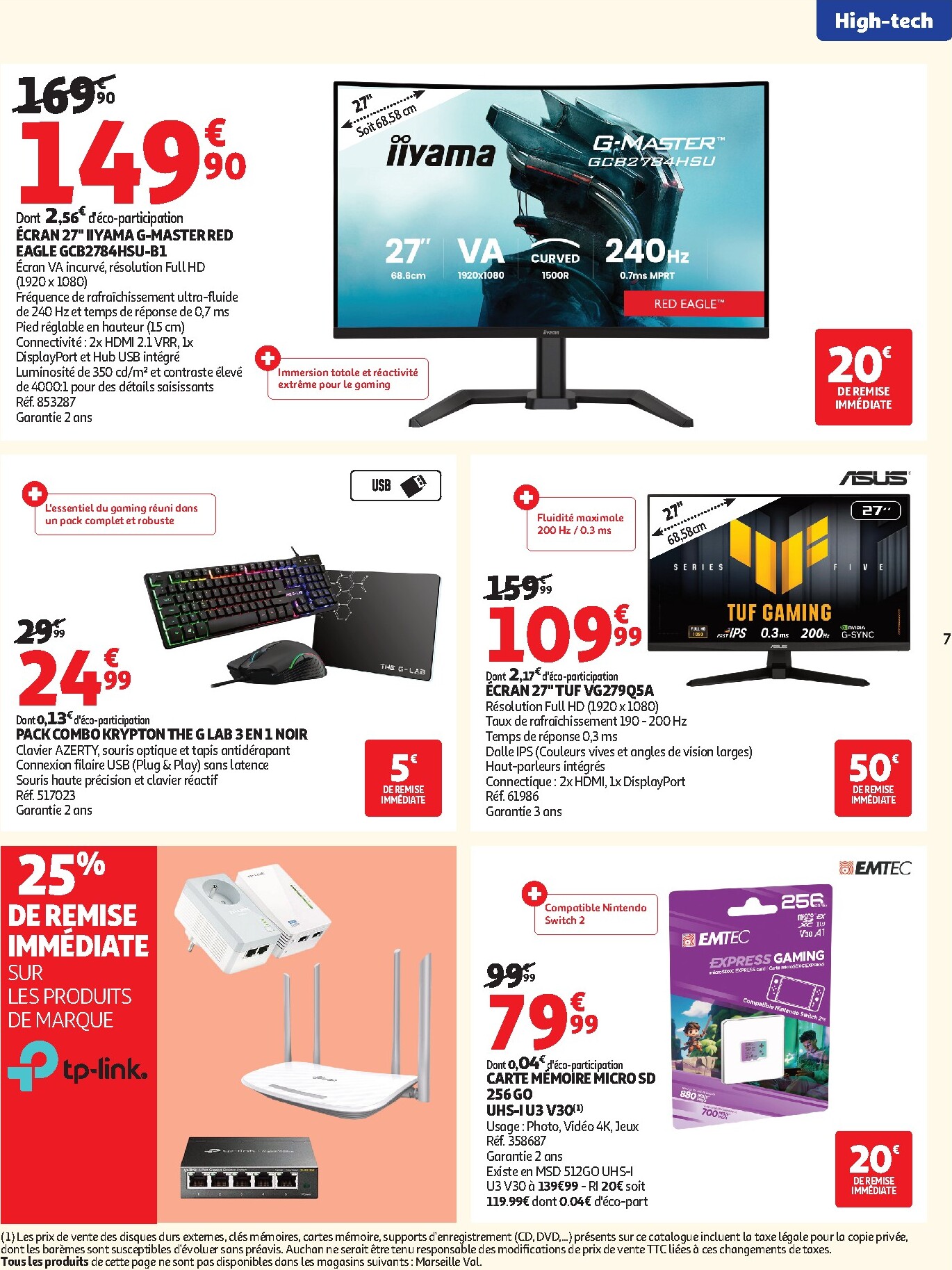 auchan - Auchan - Promos rentrée étudiants - Hypermarché folder voor volgende week van dinsdag 18/08/2026 tot zondag 06/09/2026 - page: 7