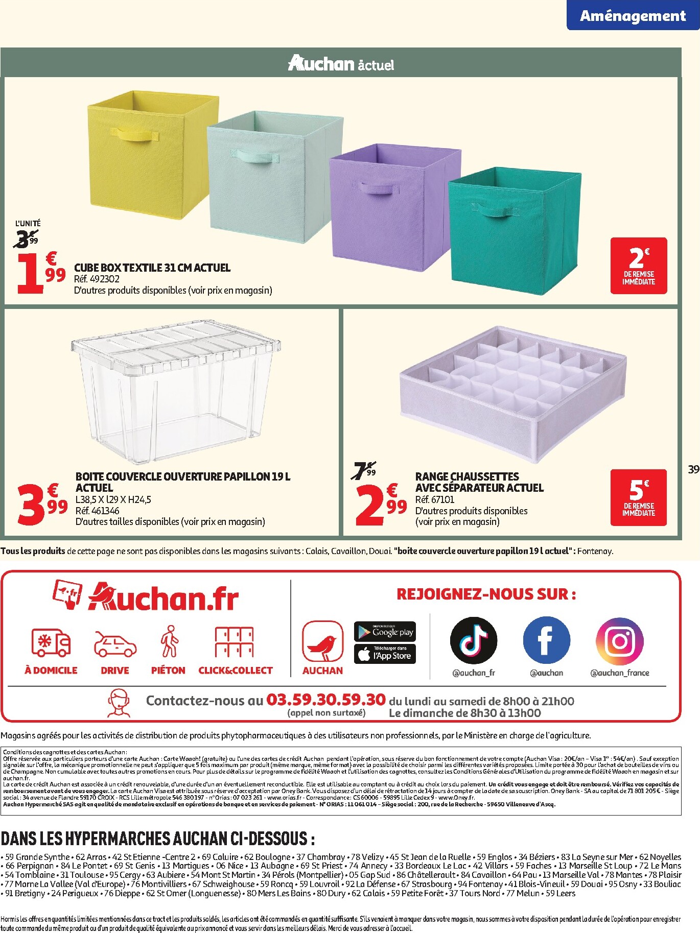auchan - Auchan - Promos rentrée étudiants - Hypermarché folder voor volgende week van dinsdag 18/08/2026 tot zondag 06/09/2026 - page: 39