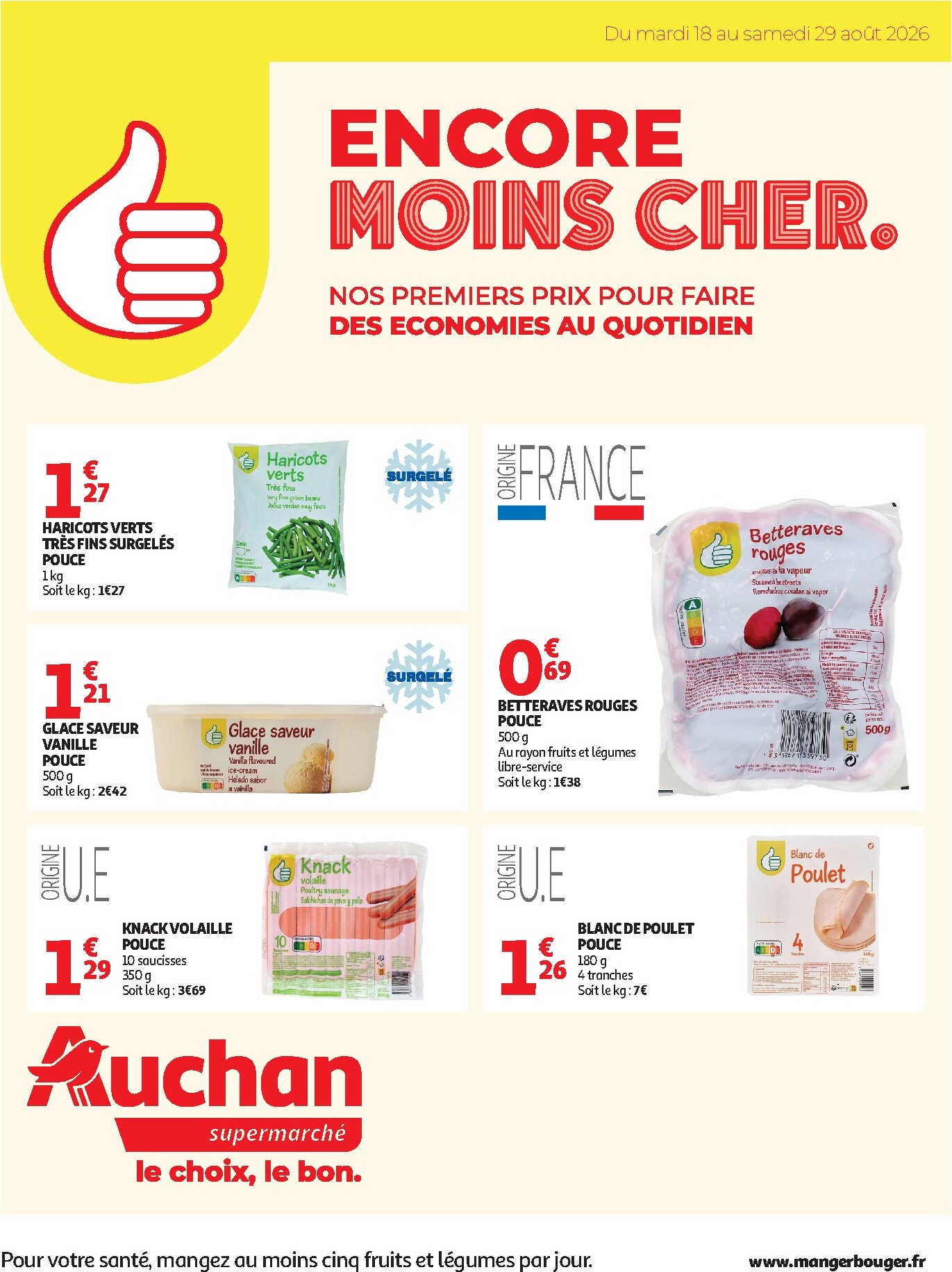 auchan - Auchan folder voor volgende week van dinsdag 18/08/2026 tot zaterdag 29/08/2026