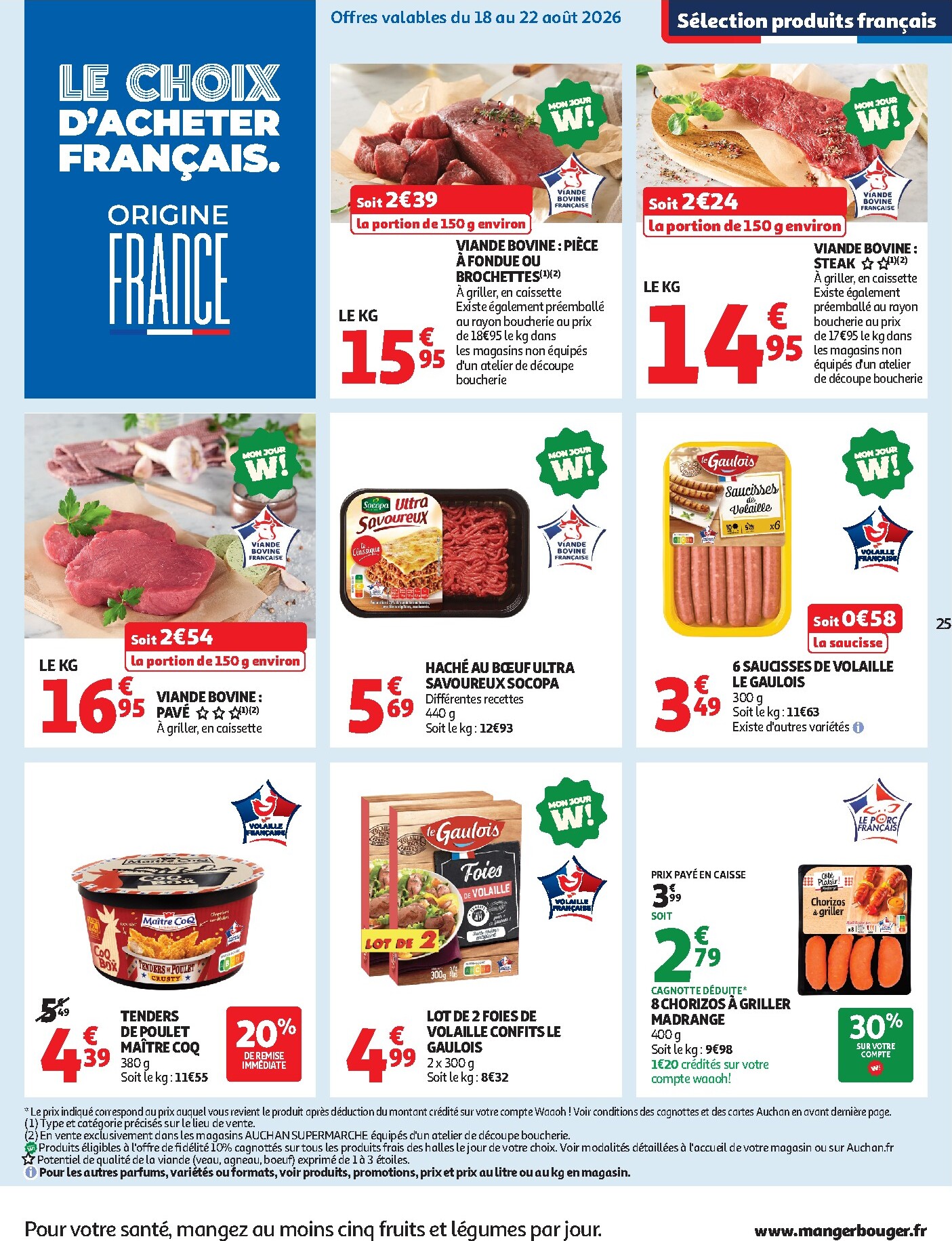 auchan - Auchan Supermarché folder voor volgende week van dinsdag 18/08/2026 tot zaterdag 29/08/2026 - page: 25