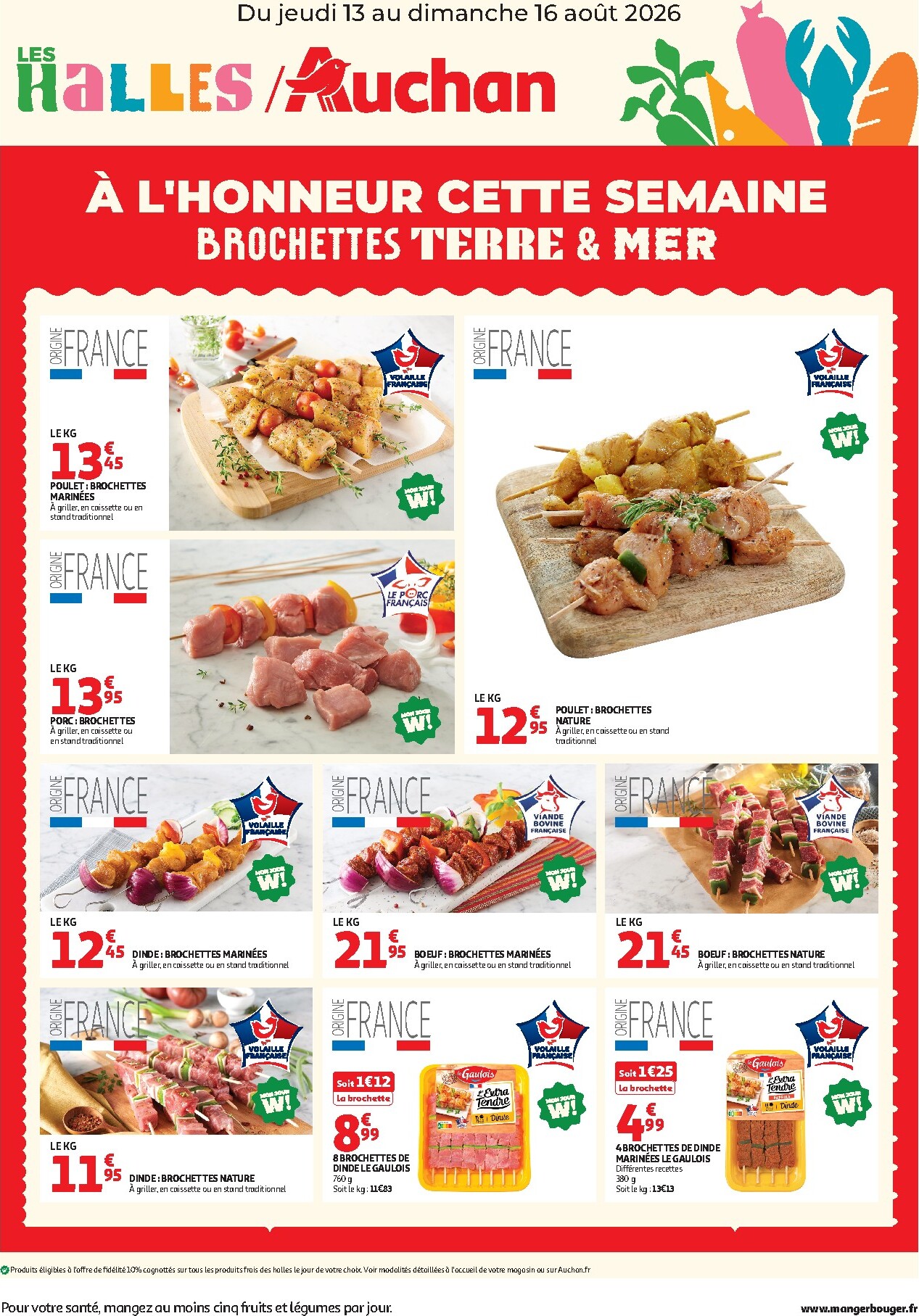 auchan - Huidige Auchan - À l'honneur cette semaine folder geldig van donderdag 13/08/2026 tot zondag 16/08/2026
