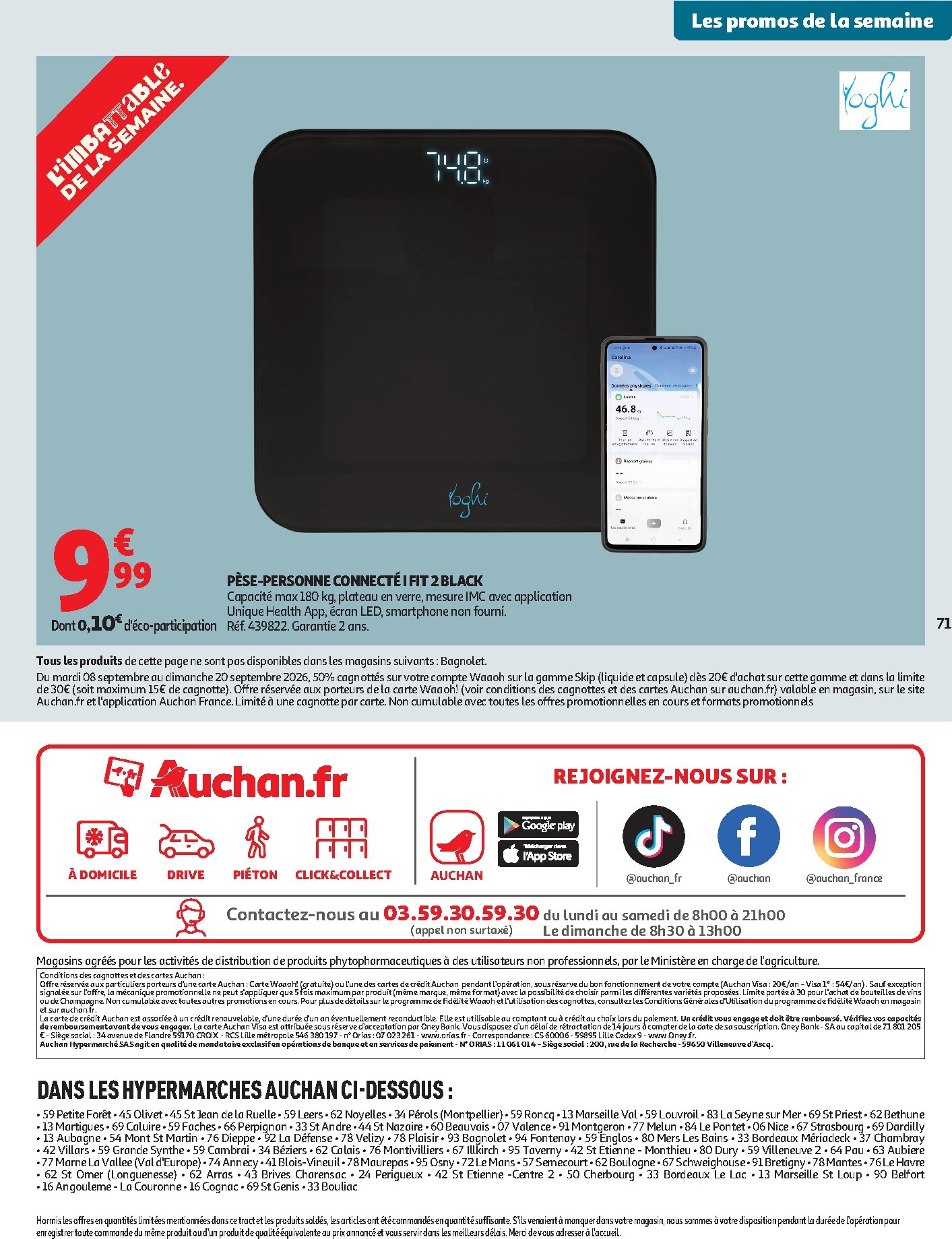 auchan - Auchan folder voor volgende week van dinsdag 08/09/2026 tot zondag 20/09/2026 - page: 71