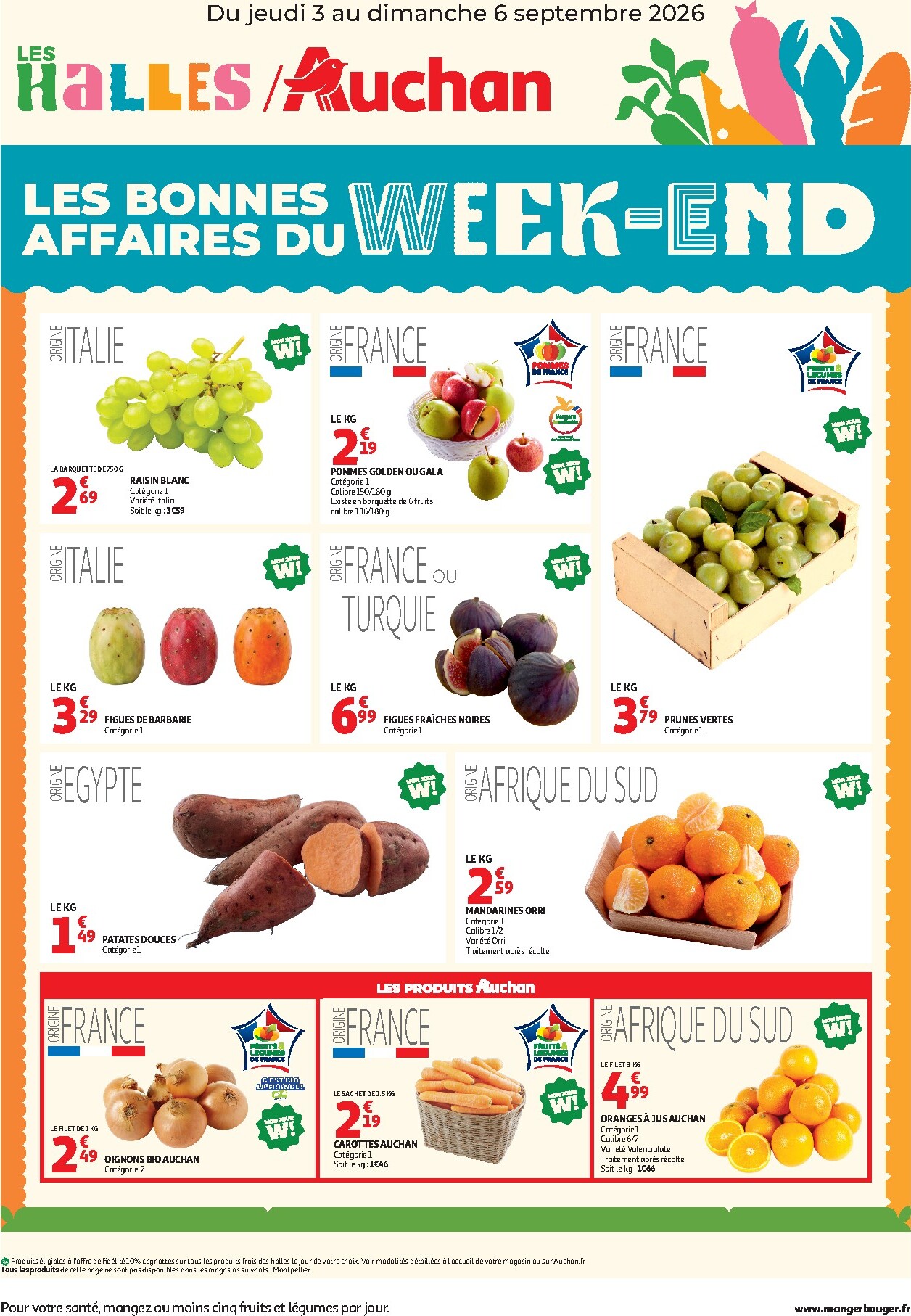 auchan - Huidige Auchan Hypermarché - Les bons plan du week end folder geldig van donderdag 03/09/2026 tot zondag 06/09/2026