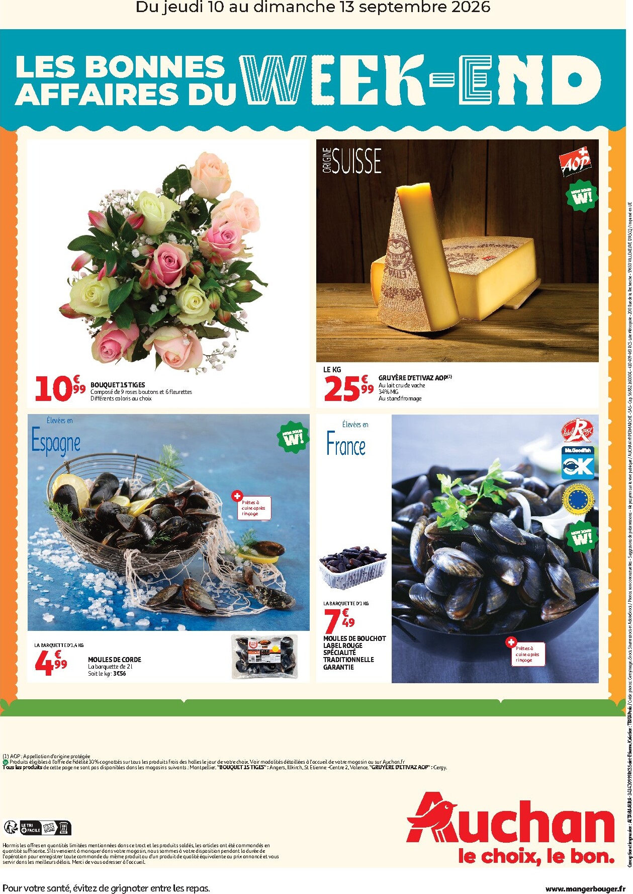 auchan - Huidige Auchan - Les bons plan du week end dans votre hyper - Hypermarché folder geldig van donderdag 10/09/2026 tot zondag 13/09/2026 - page: 2