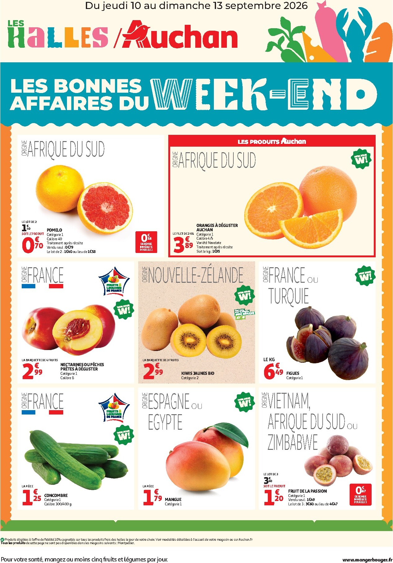 auchan - Huidige Auchan - Les bons plan du week end dans votre hyper - Hypermarché folder geldig van donderdag 10/09/2026 tot zondag 13/09/2026
