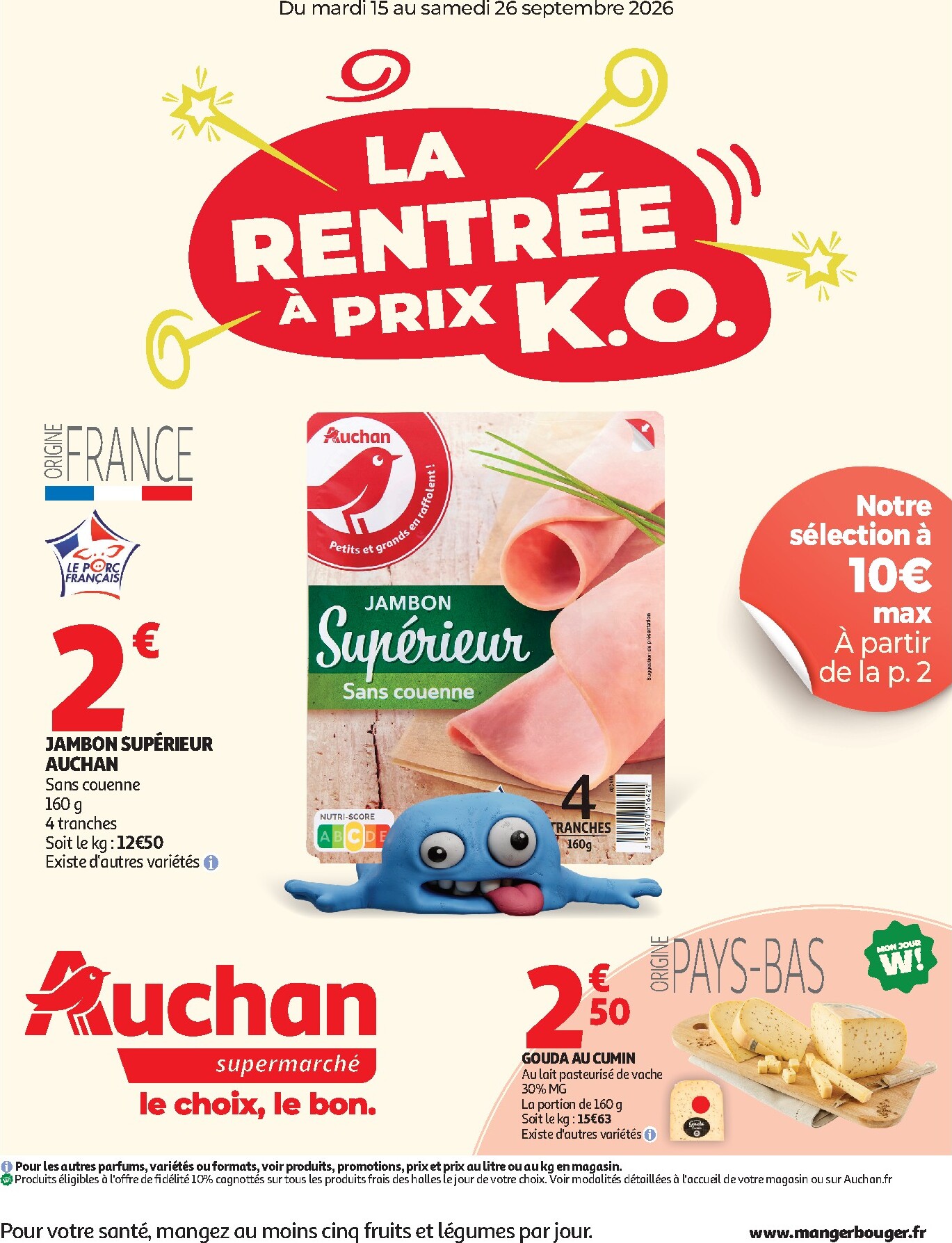 auchan - Auchan - Supermarché folder voor volgende week van dinsdag 15/09/2026 tot zaterdag 26/09/2026