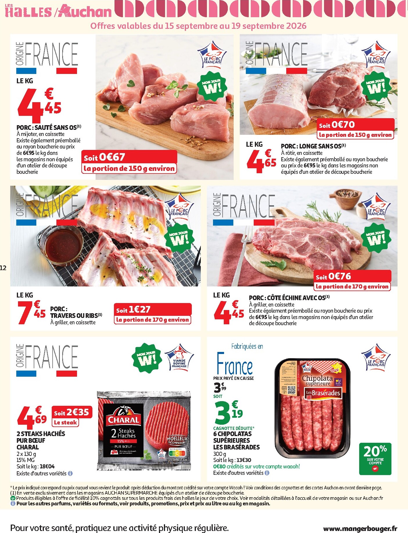 auchan - Auchan - Supermarché folder voor volgende week van dinsdag 15/09/2026 tot zaterdag 26/09/2026 - page: 12