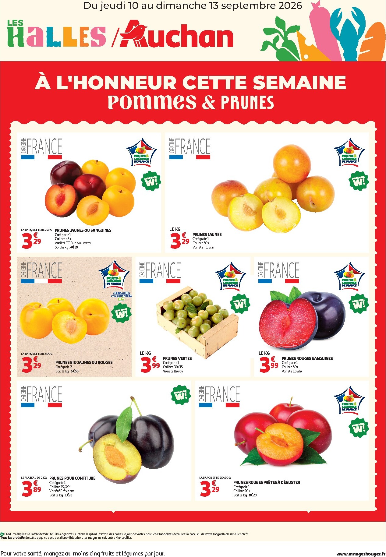 auchan - Huidige Auchan - À l'honneur cette semaine folder geldig van donderdag 10/09/2026 tot zondag 13/09/2026